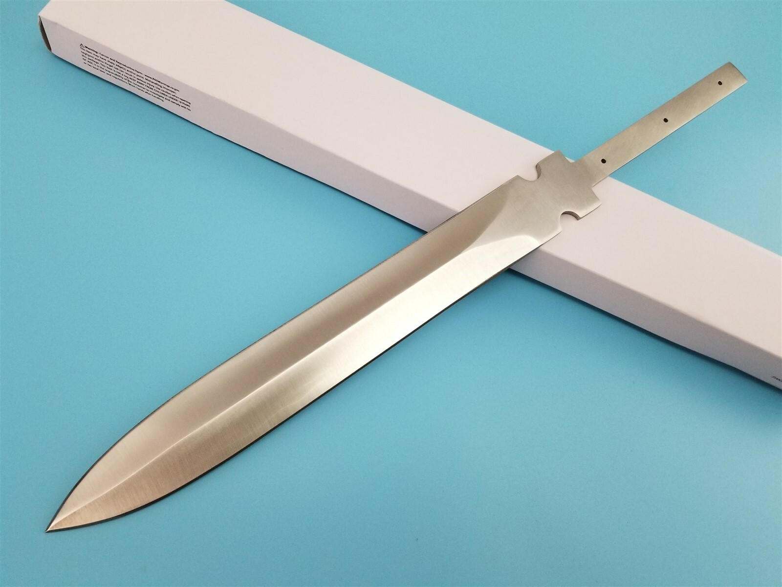 Hog Pig Sticker Knife Making Fixed 11″ Dagger Blade Blank Full Hidden Tang DIY