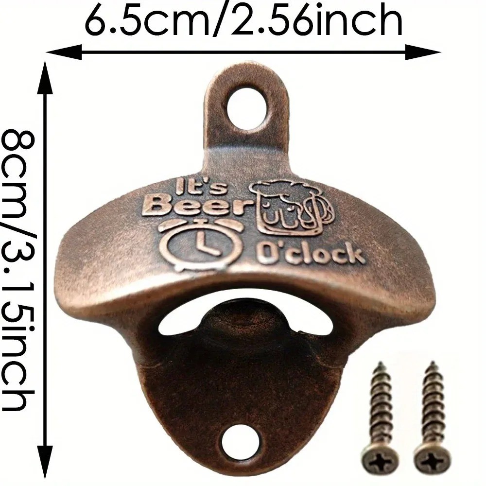 Can Opener Antique Bronze Wall Mounted Bottle, Soda Opener Bar Accessories