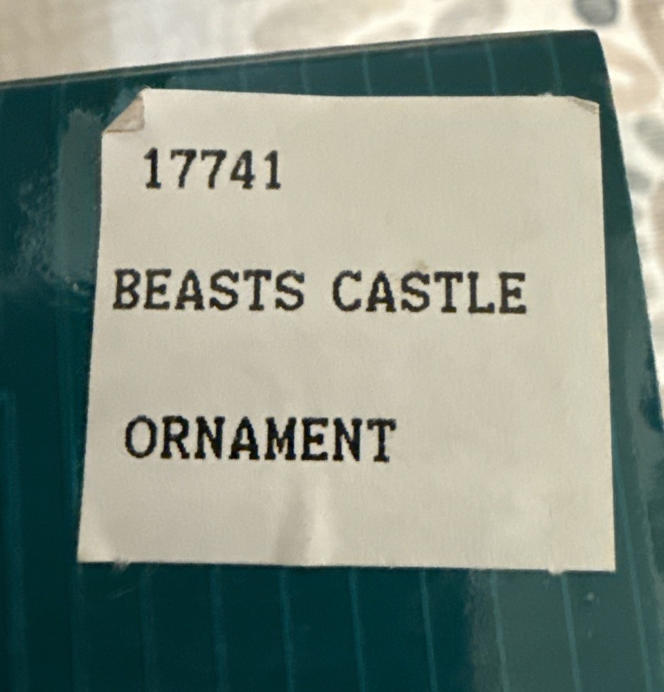 Vintage WDCC Disney Classics Collection Enchanted Places Beast’s Castle Ornament