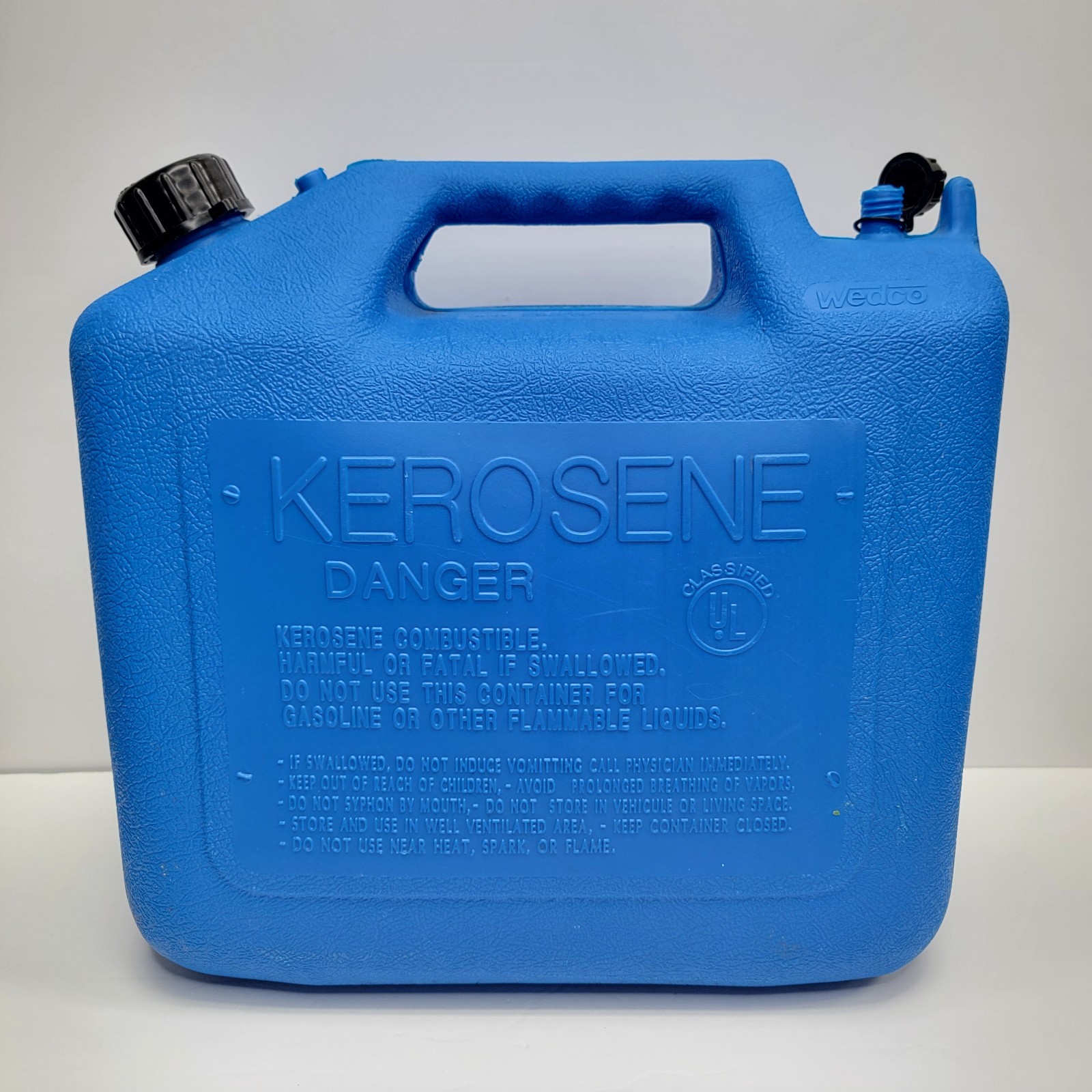 Vintage PreBan WEDCO/Vented 5 Gallon Diesel Fuel Can Kerosene Container #81520