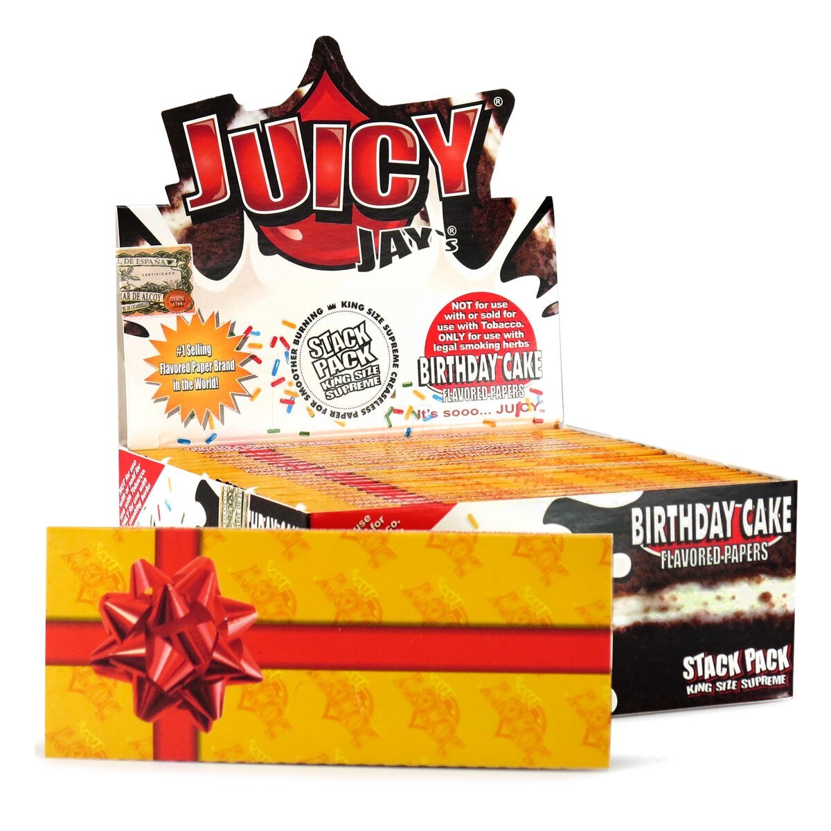 Juicy Jay’s King Size Rolling Papers Slim Birthday Cake Free USA Shipping!
