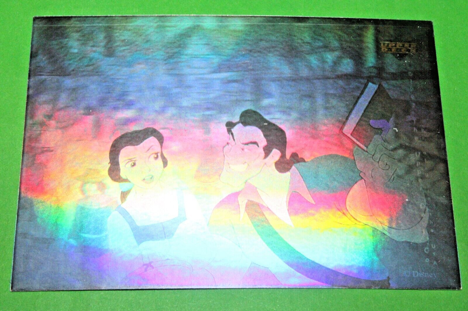 1992 BEAUTY AND THE BEAST UPPER DECK HOLOGRAM INSERT 9 CARD SET DISNEY