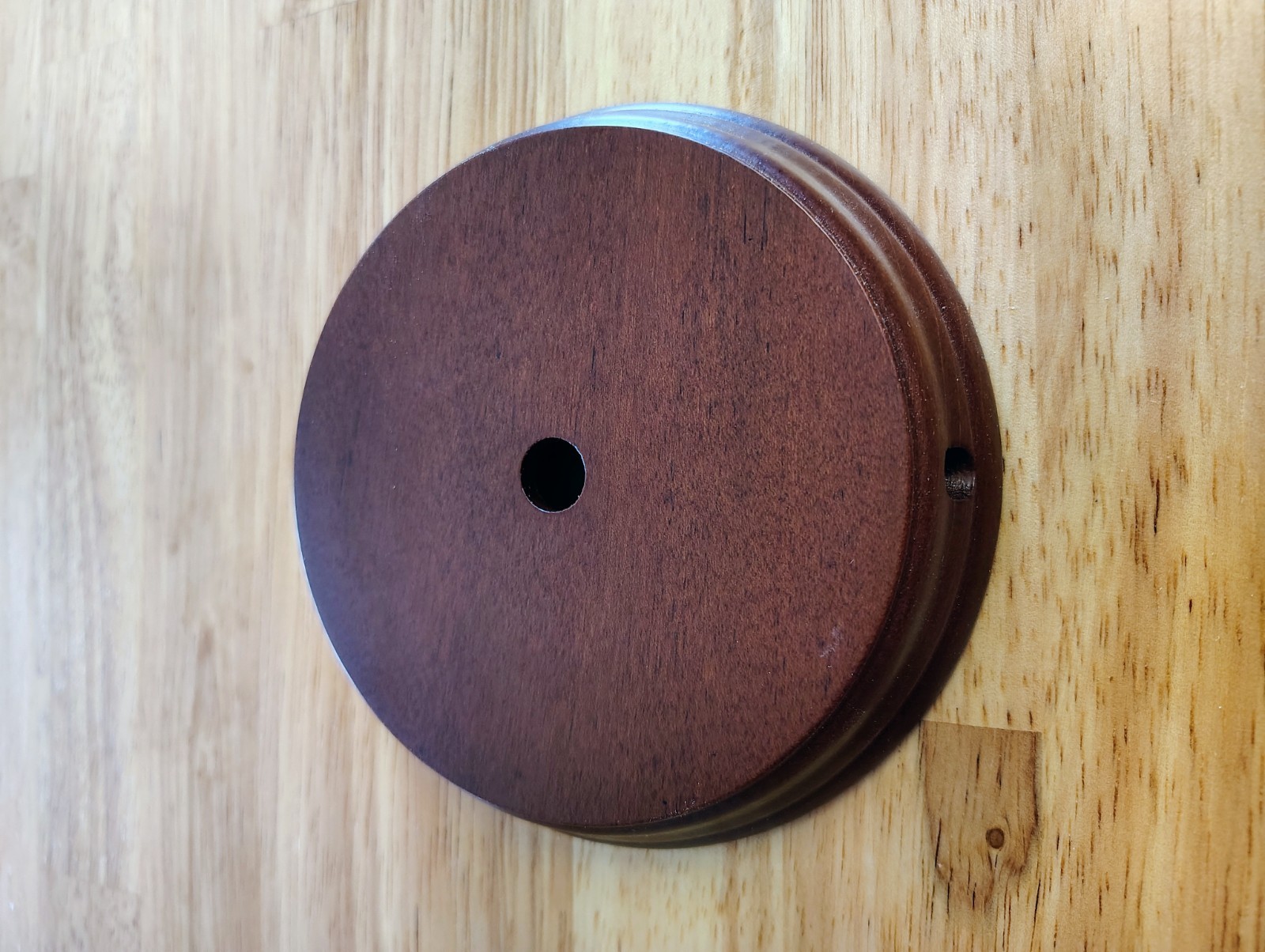 Walnut Finish 5″ Lamp Base Wood