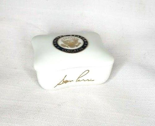 United States Congress Stan Parris Lidded Porcelain Trinket DIsh
