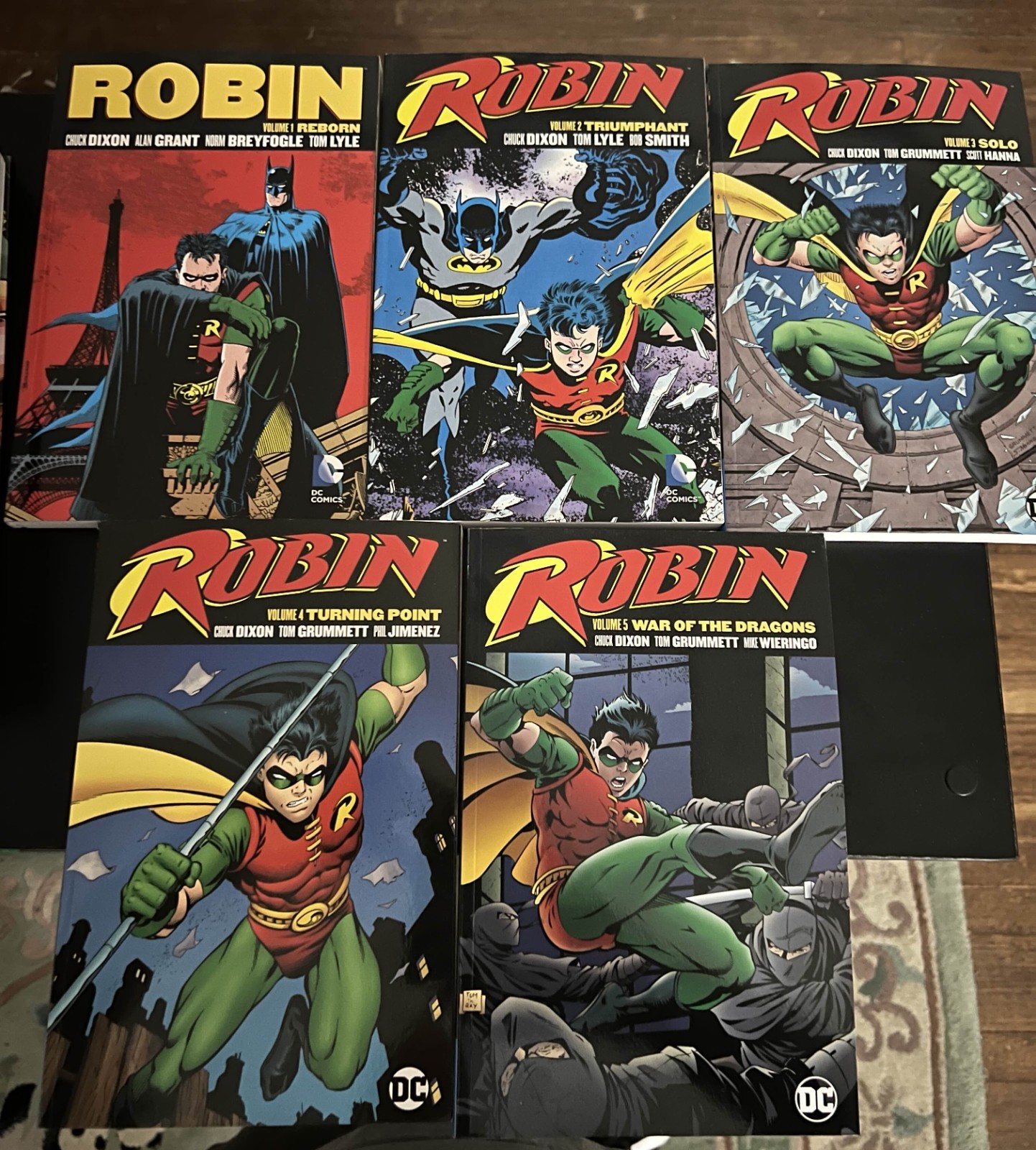Robin TPB Vol 1-5 : Reborn, Triumphant, Solo, Turning Point, War of the Dragons