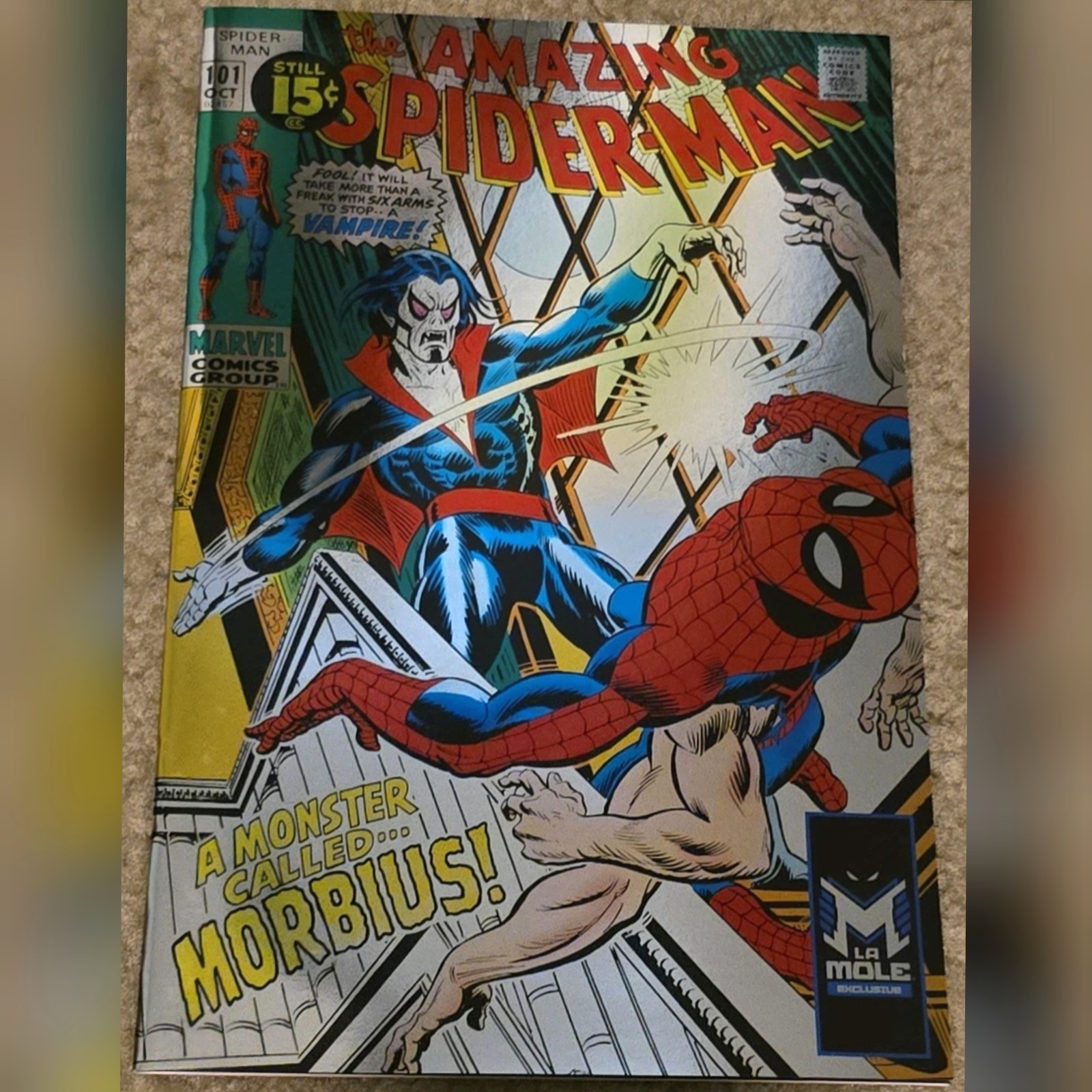 2020 Amazing Spider-Man 101 MX 1st App Morbius La Mole Foil Foreign Variant A