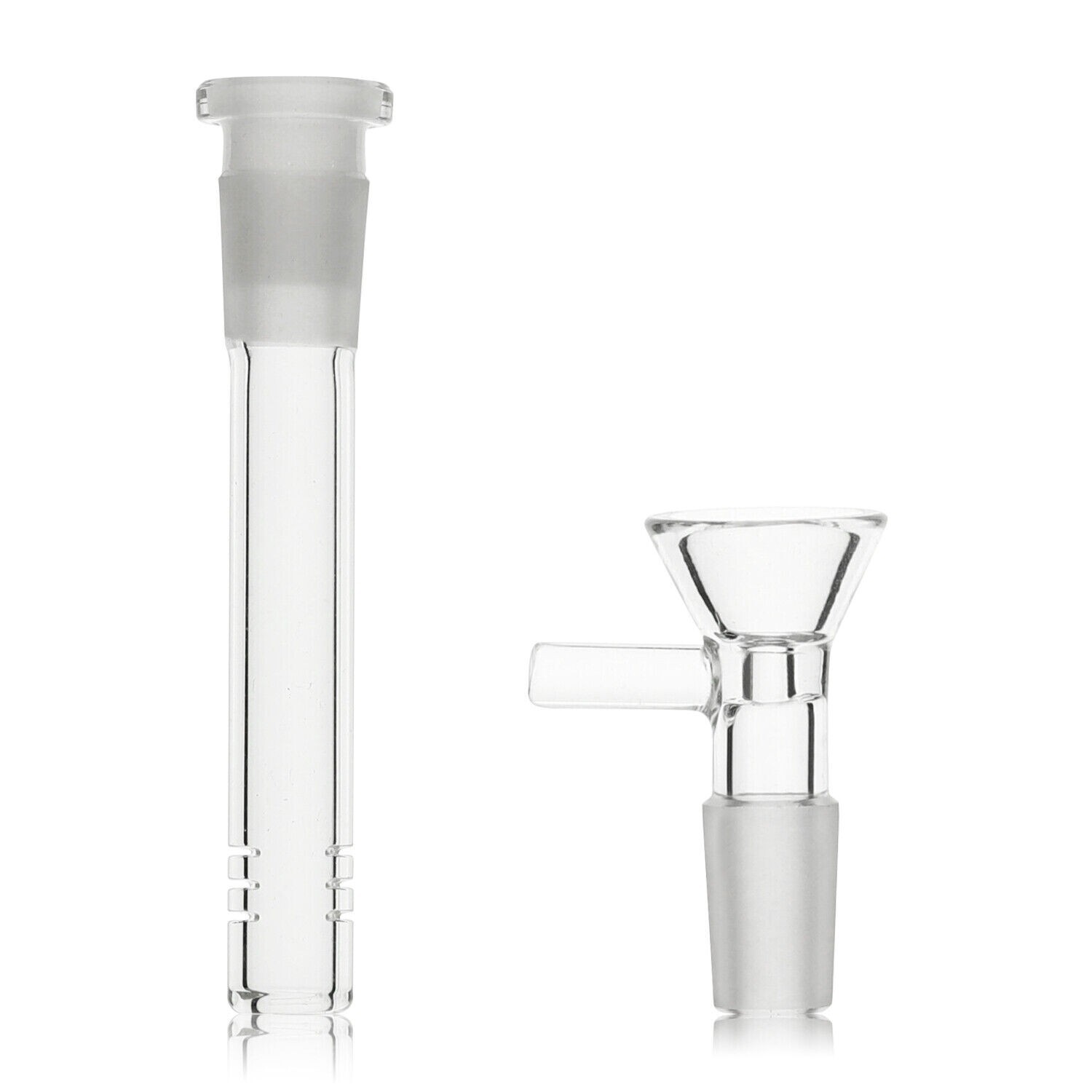 4.5inch Hookah Water Smoking Pipe Glass Bong Downstem with 14mm Male Bowl