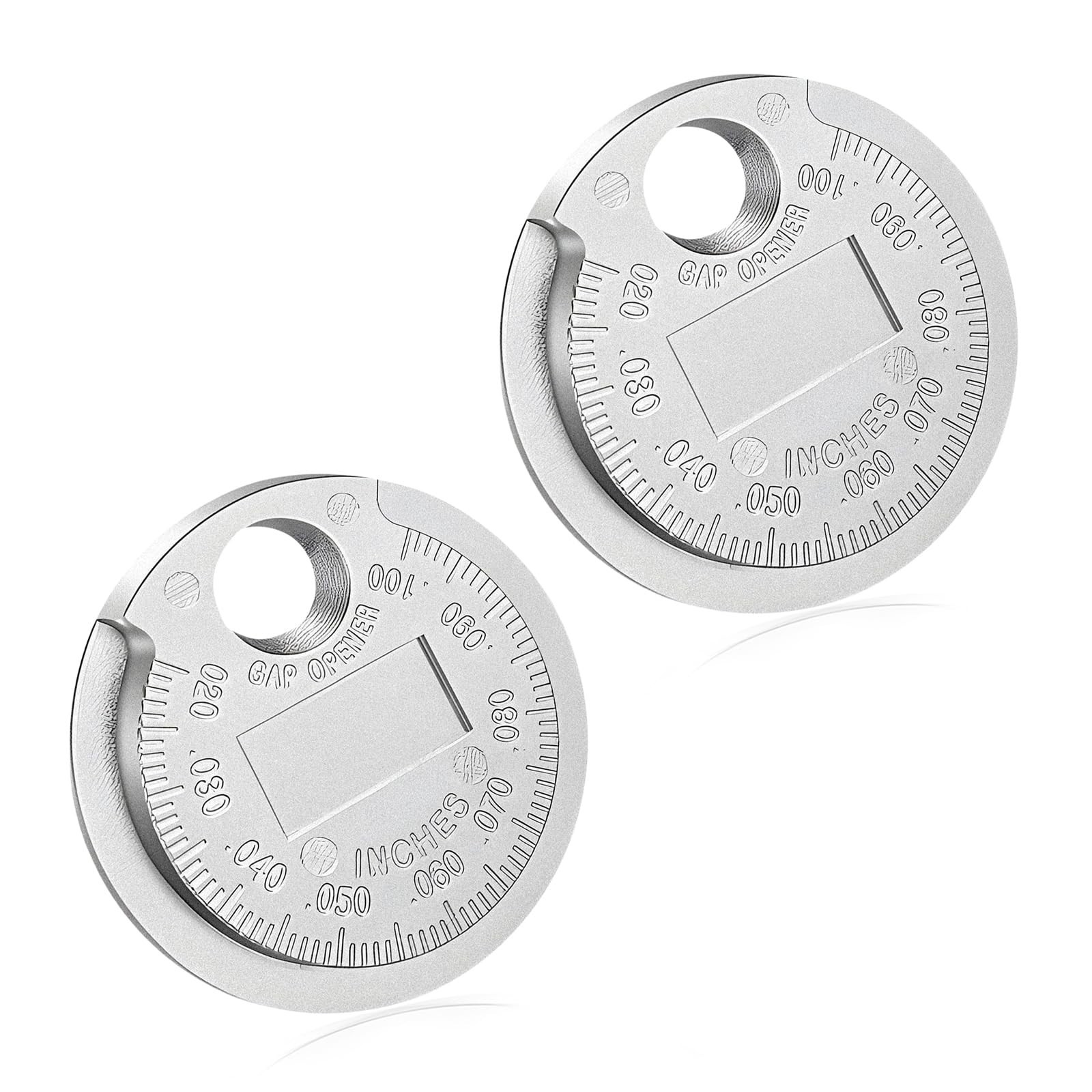 2PCS Spark Plug Measuring Tool, Wire Spark Plug Gap Gauge Scaled from 0.020 t…
