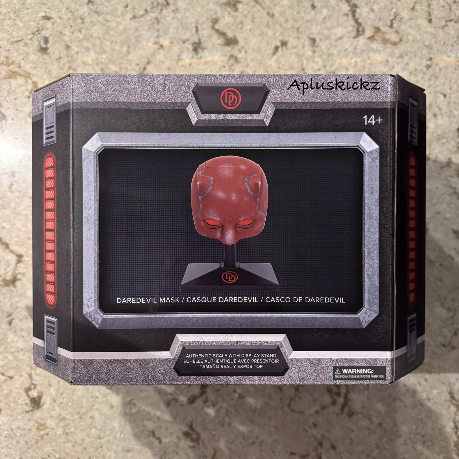 2025 Disney Parks Daredevil Born Again Mask Helmet With Stand New SEALED!
