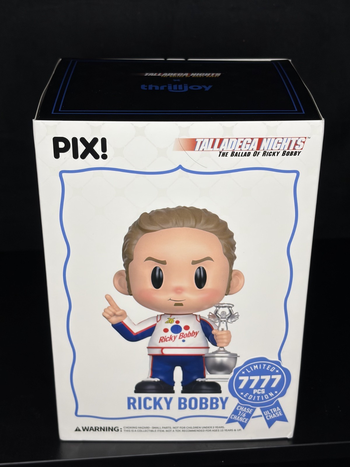 thrilljoy PIX! Ricky Bobby Talladega Nights confirmed hero Vinyl Figure 7777