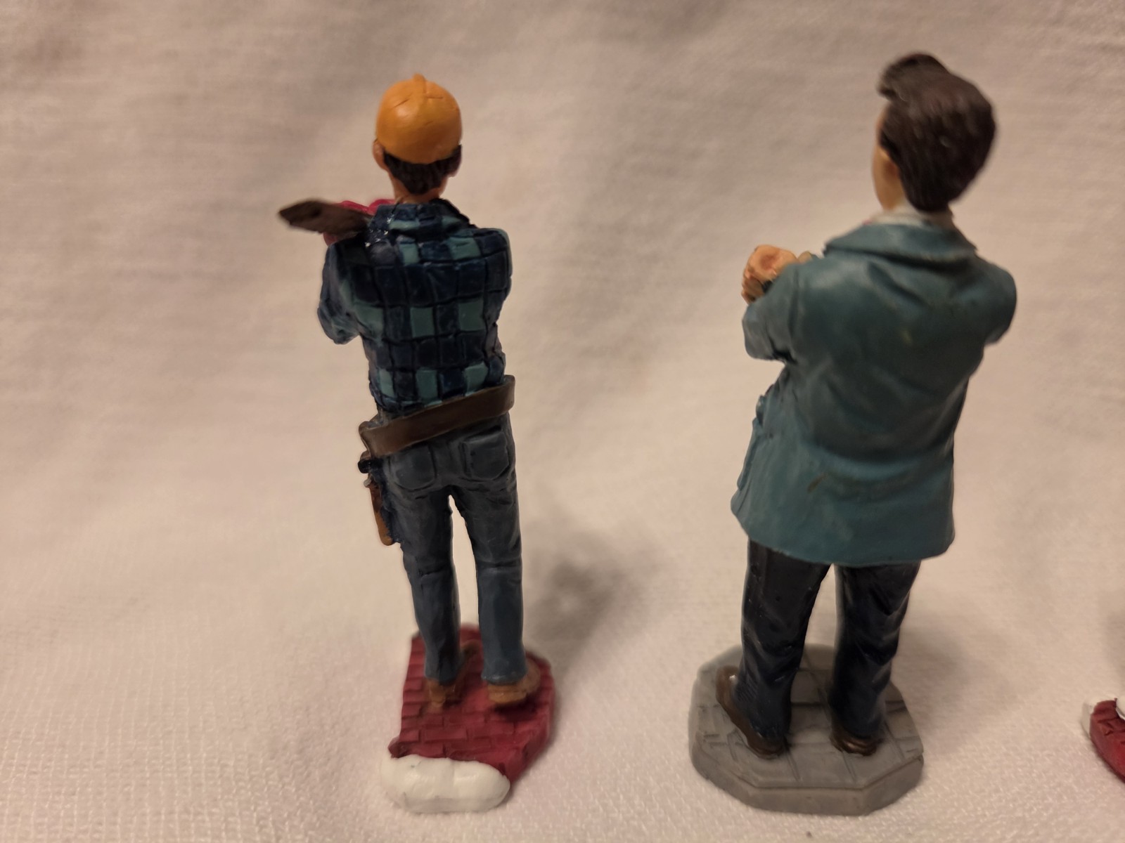 Lemax Doctor Nurse Barber Carpenter Grocery Boy Christmas Village (5 Lot)