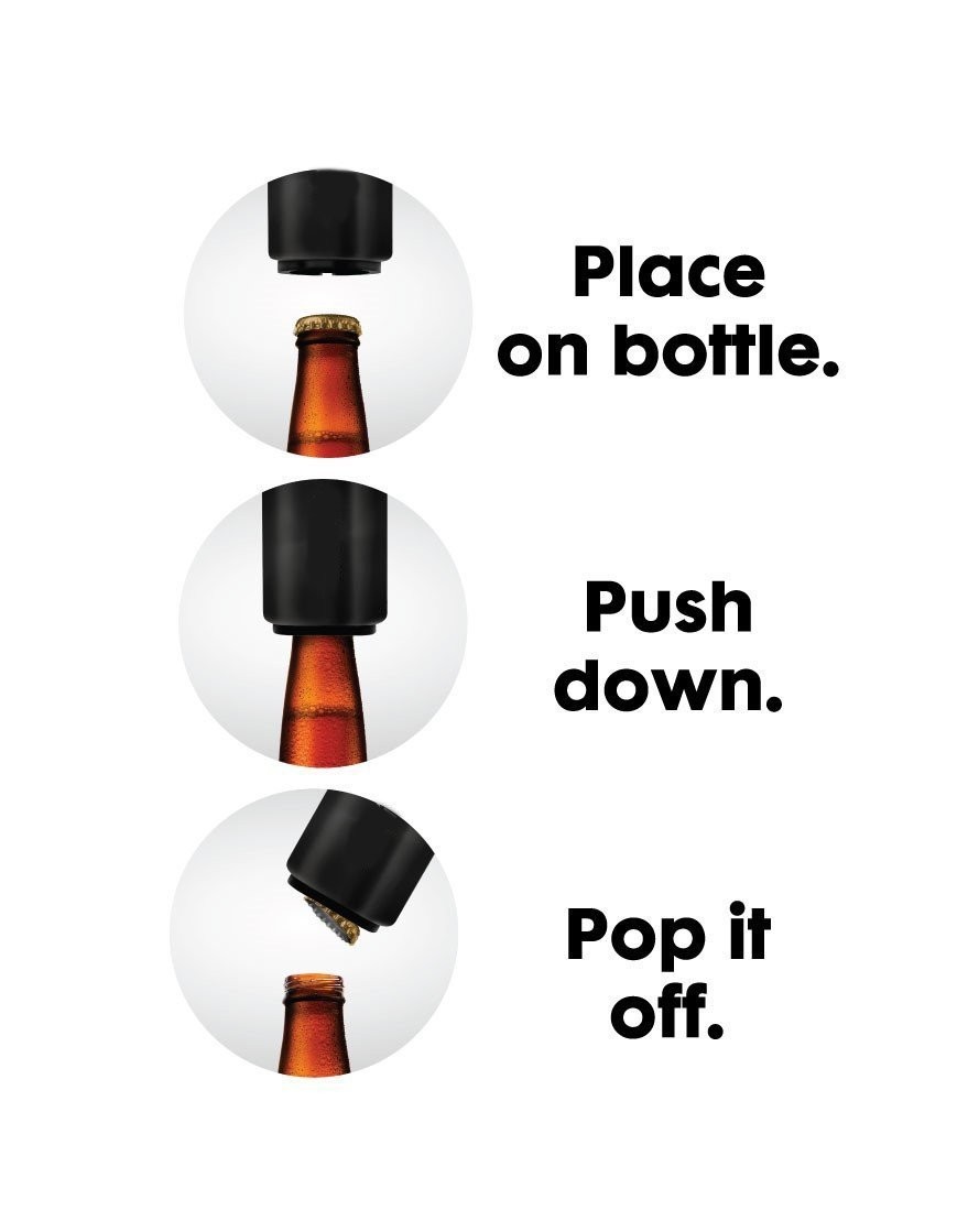 Automatic Bottle Opener, No Cap Can Escape