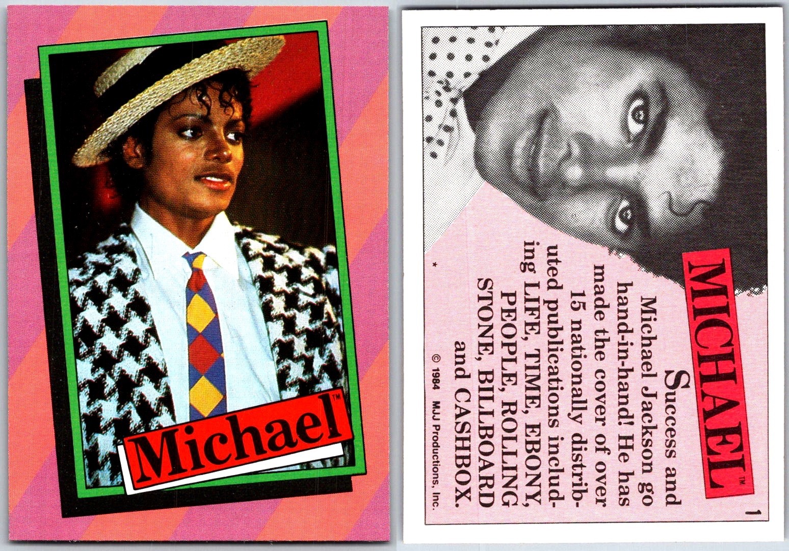 1984 Topps MICHAEL JACKSON Cards & Stickers – Set Break – You Pick