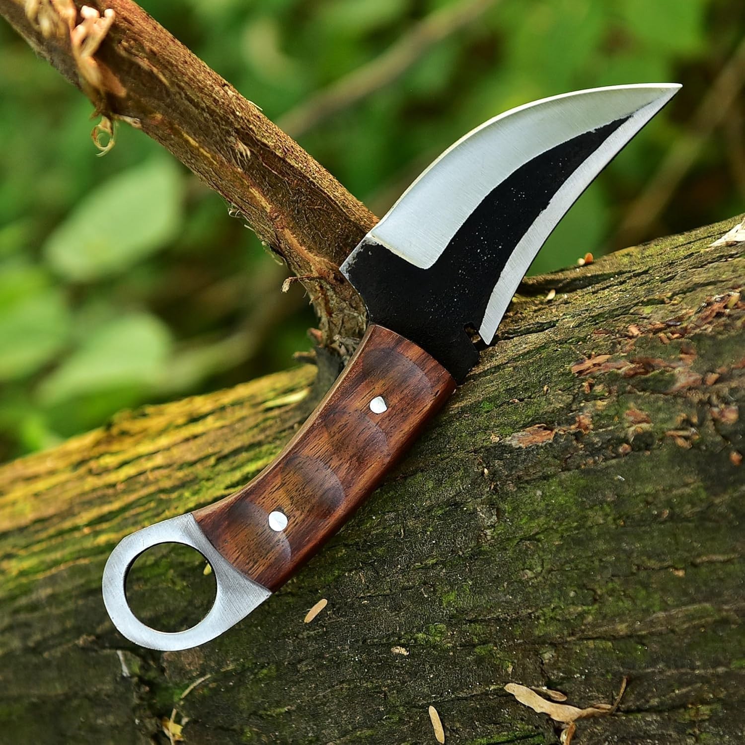 Fixed Blade Hunting Forged Tracker Knife 8 Inches Carbon Steel Razor Sharp Blade