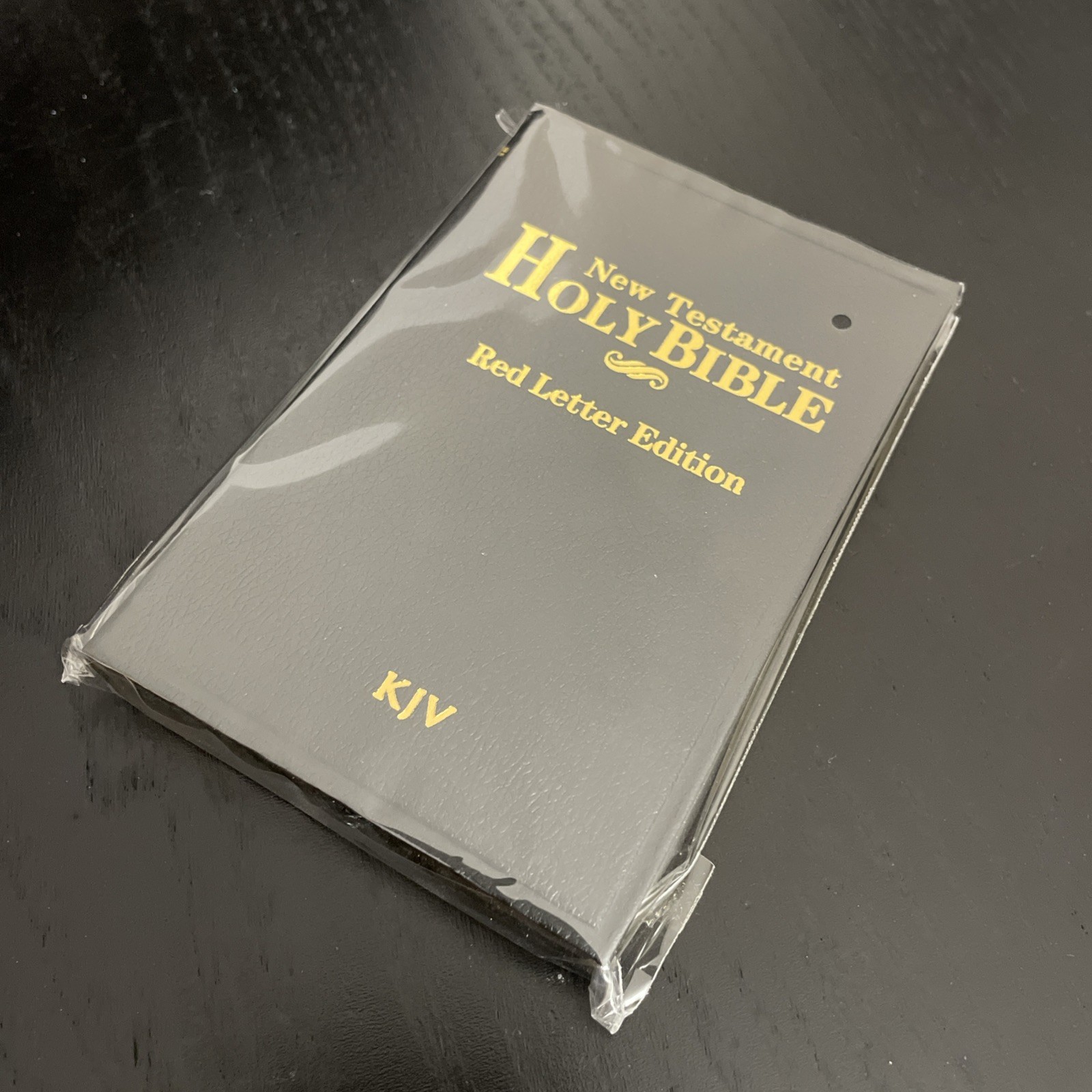 Holy Bible New Testament Red Letter Edition Black Cover Pocket Book Small Size