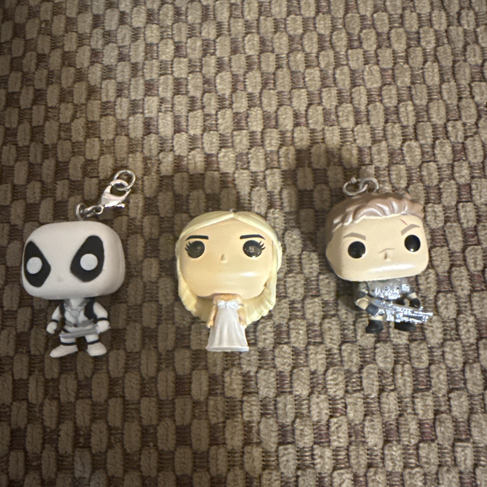 Lot Of 3 Funko Pop! Pocket Keychains White Deadpool | GoT | GoW | Exclusives
