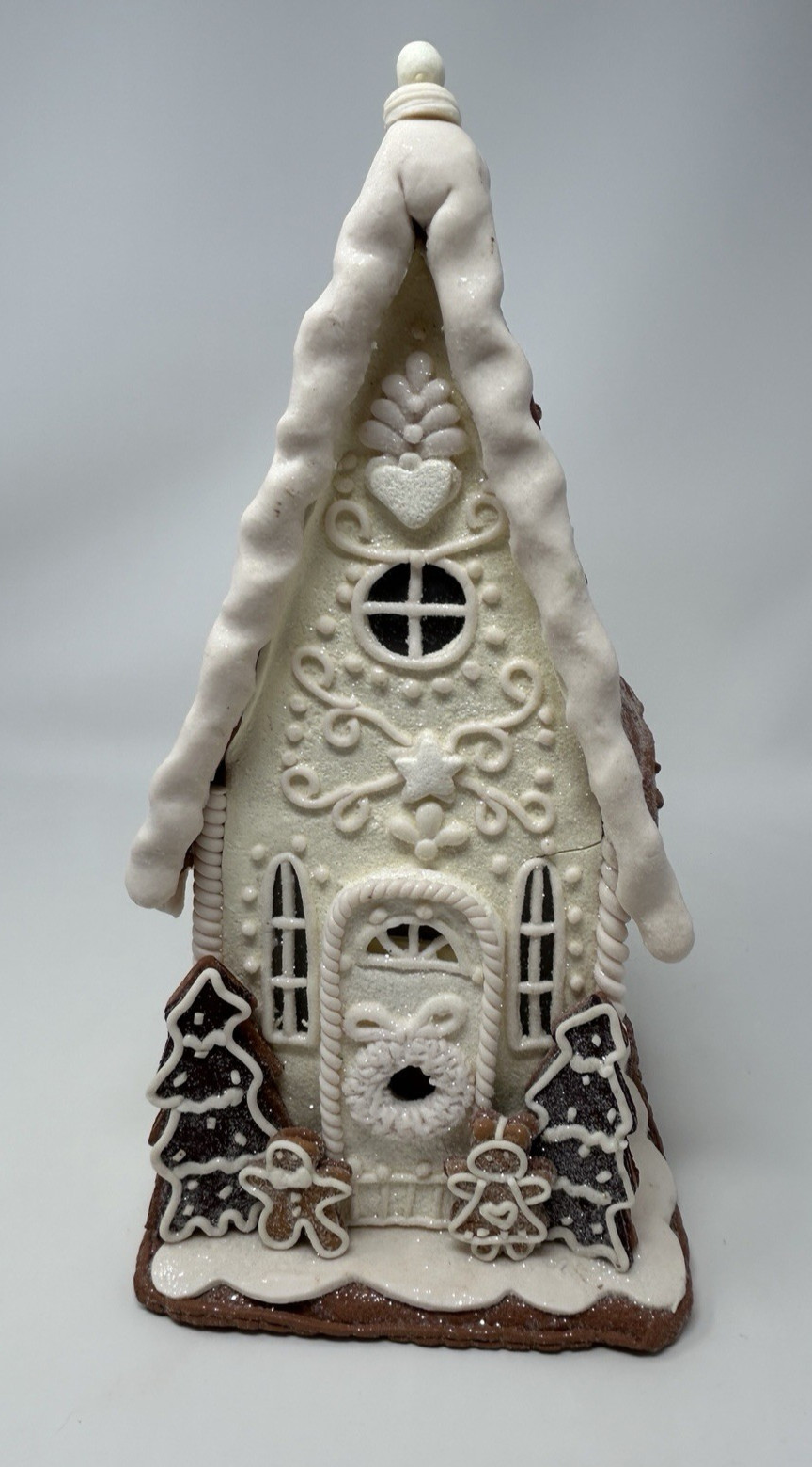 Illuminated Gingerbread Farmhouse Cottage Valerie Parr Hill DEFECTS *Please READ