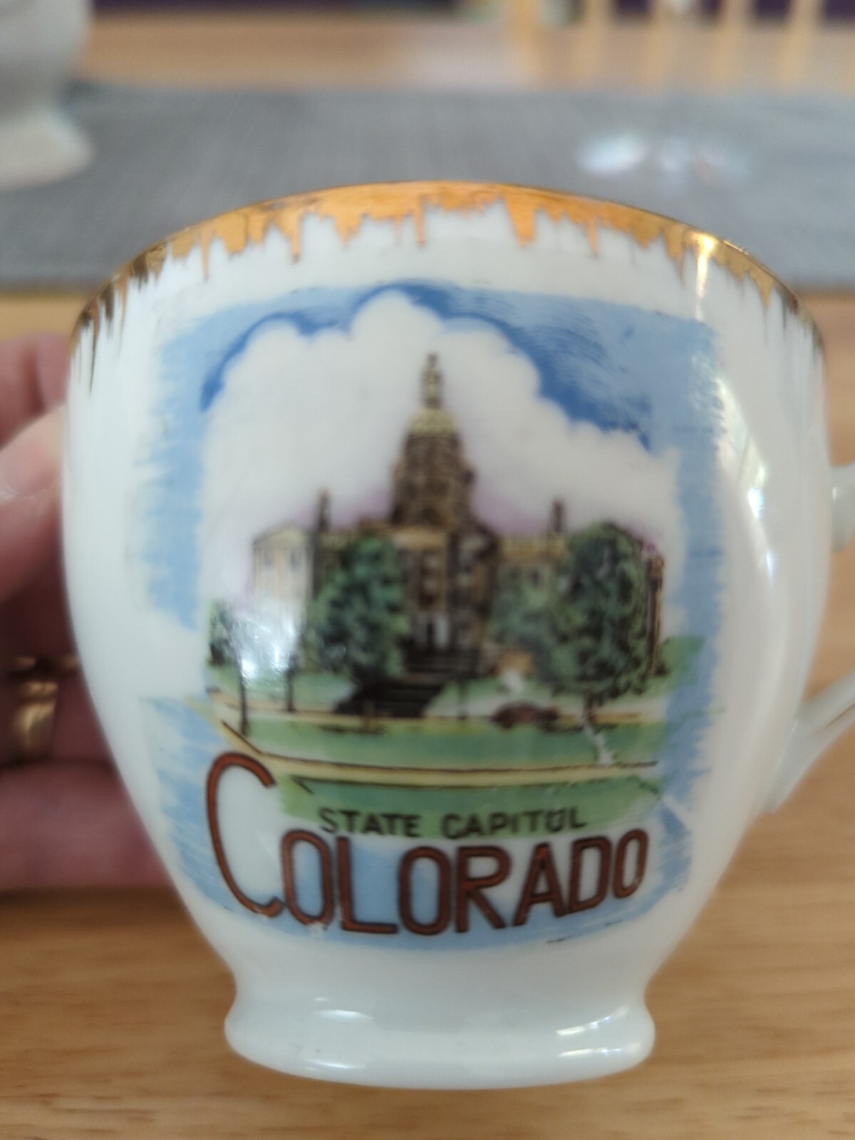Norcrest Fine China Porcelain Colorado State Capitol Cup