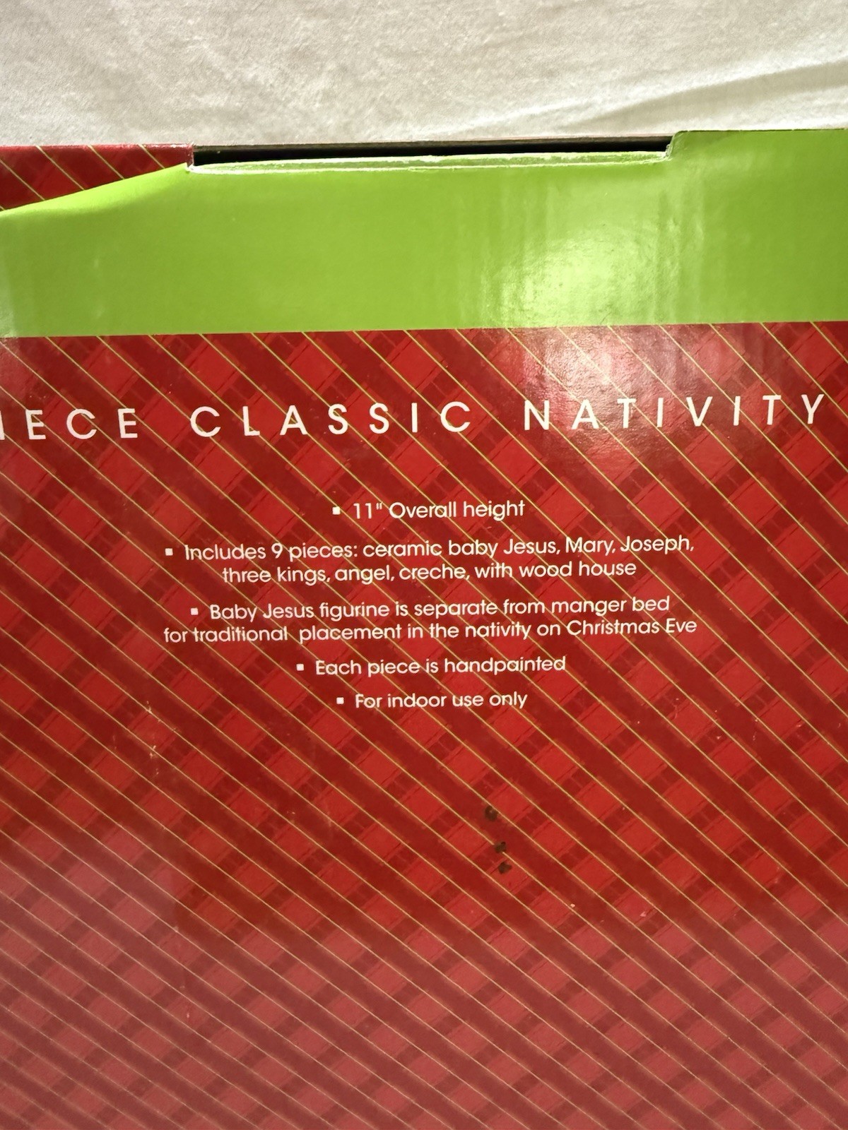North Pole Trading Company 9 Piece Classic Nativity Set