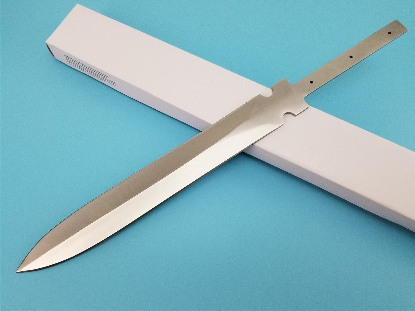 Hog Pig Sticker Knife Making Fixed 11″ Dagger Blade Blank Full Hidden Tang DIY