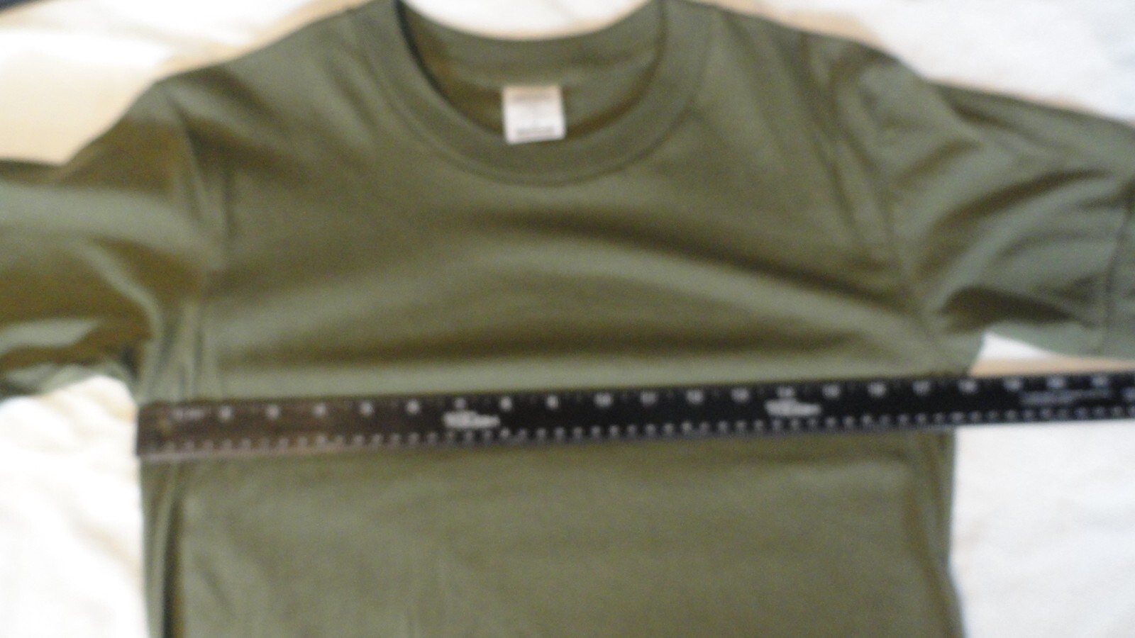 IRREGULAR OG OLIVE GREEN USMC US MARINE CORP T SHIRT 100% COMBED COTTON SMALL