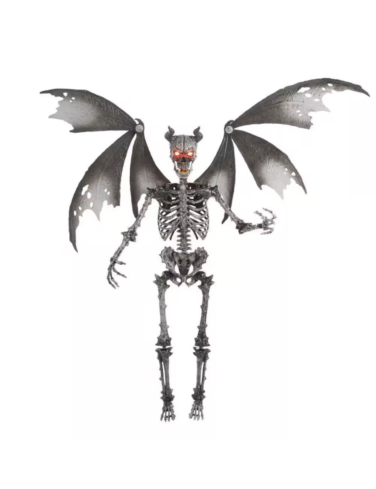 Home Depot Ultra Poseable LED Skeleton Demon 5 ft SOLD OUT RARE