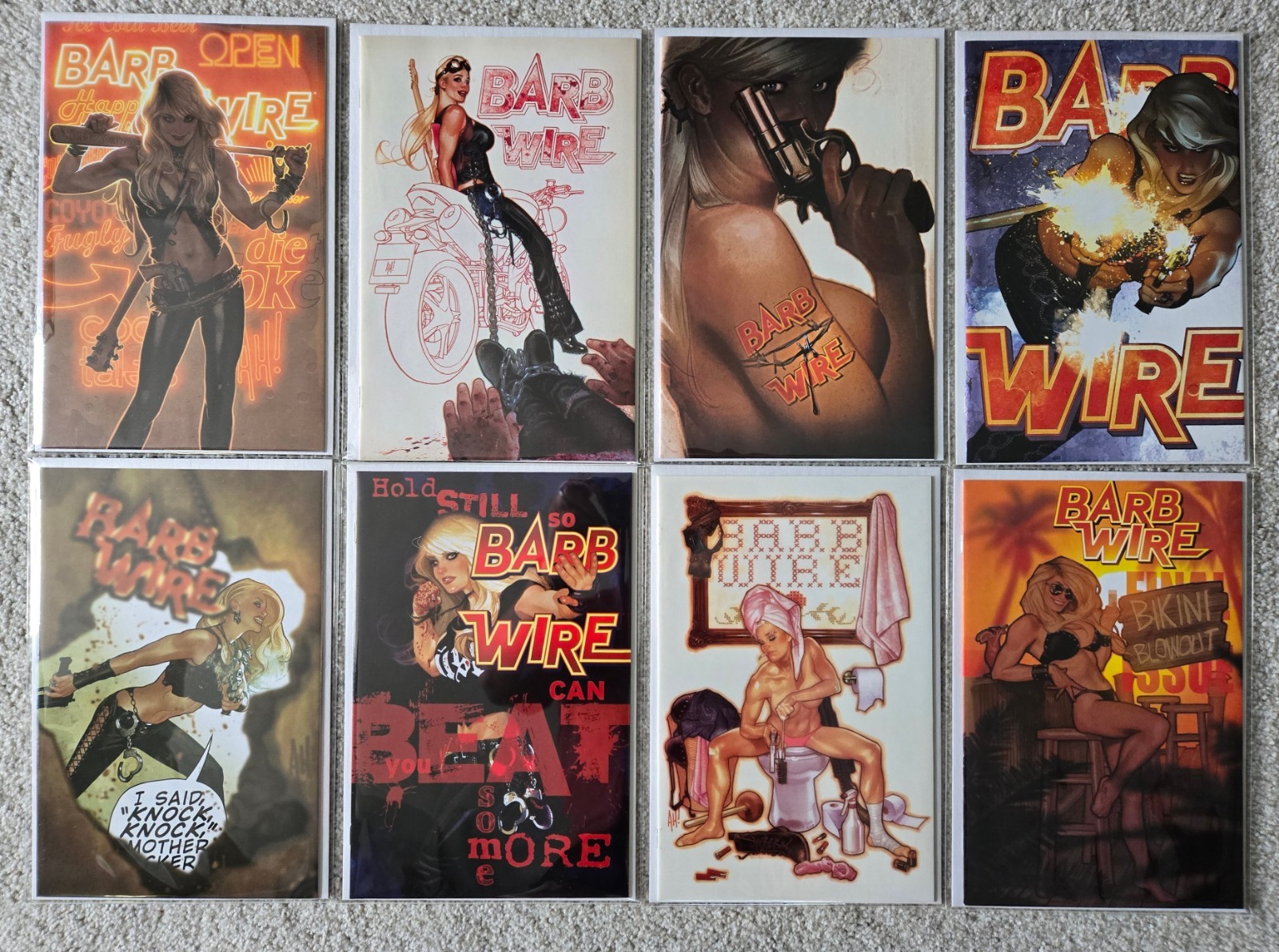 BARB WIRE Vol 2 #1-8 ADAM HUGHES Covers Near Mint NM Dark Horse 2015
