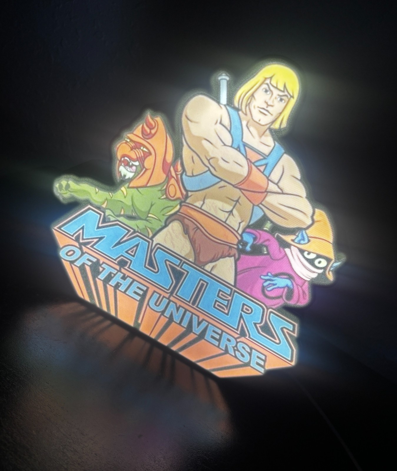 He-Man Masters of the Universe LED Light Desk or Wall Sign Gift Decor