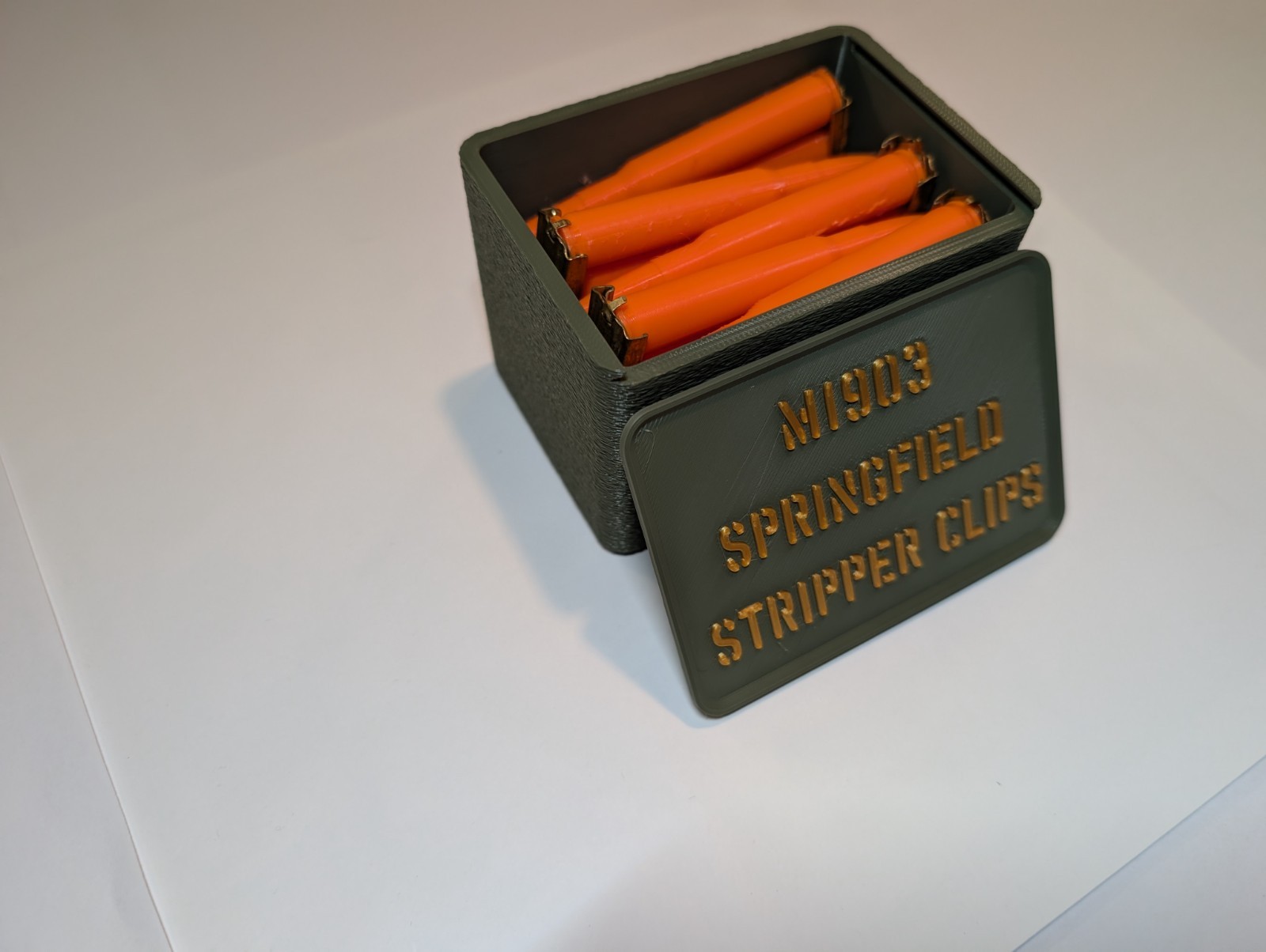 M1903 Springfield Stripper Clip Storage Box (Box Only)