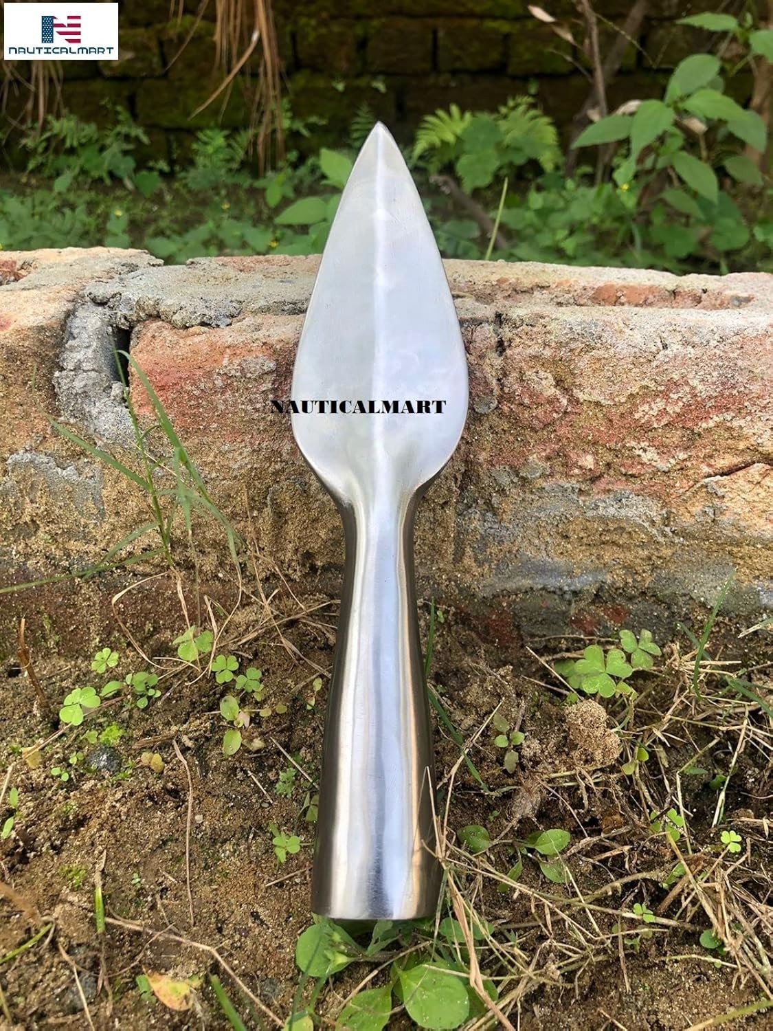 Hand Forged Viking Spear Head 8 Inch – Authentic Medieval Spearpoint for Reen…