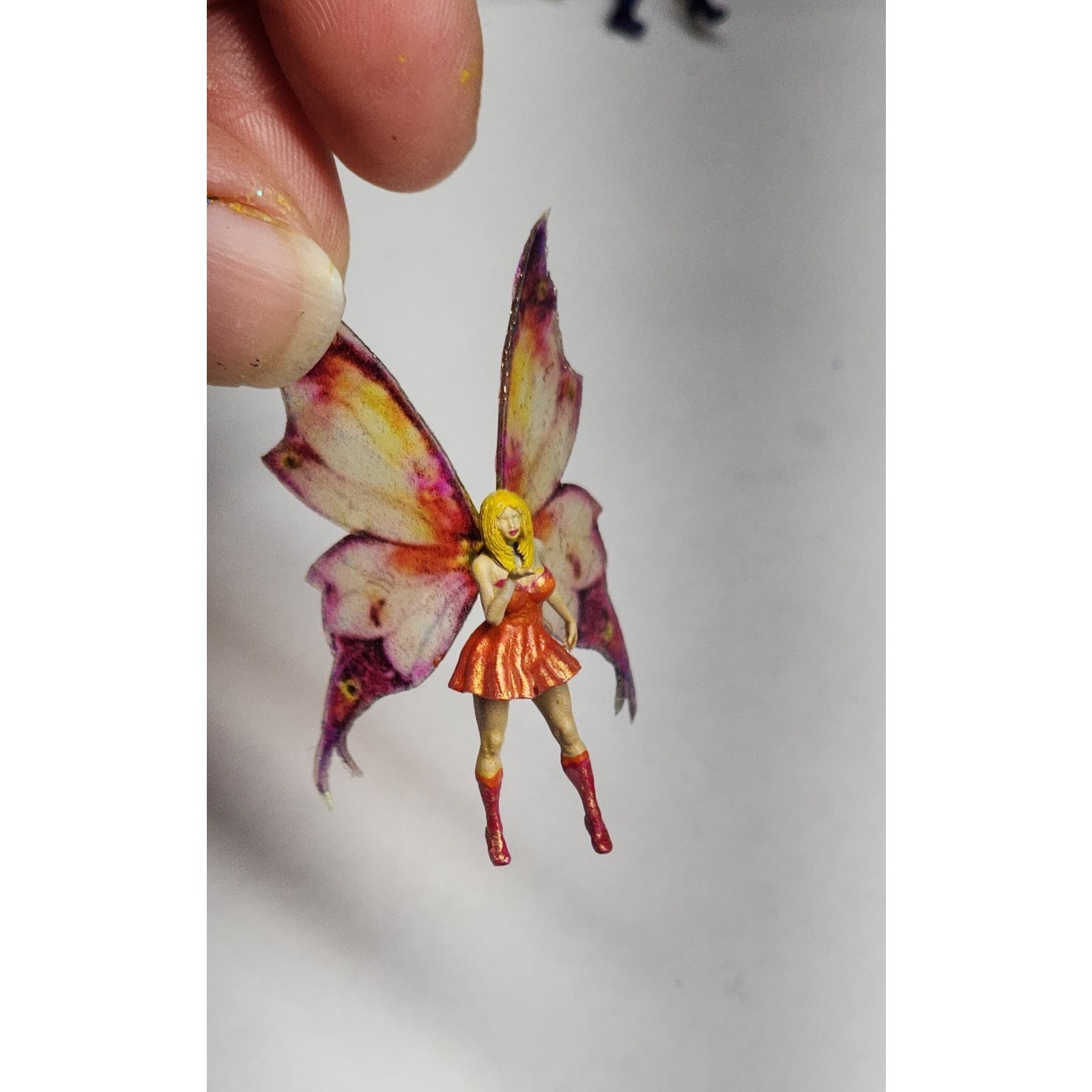 Handmade Fairy Garden Minature Fairy Terrarium Fairies Translucent Wing Fairy