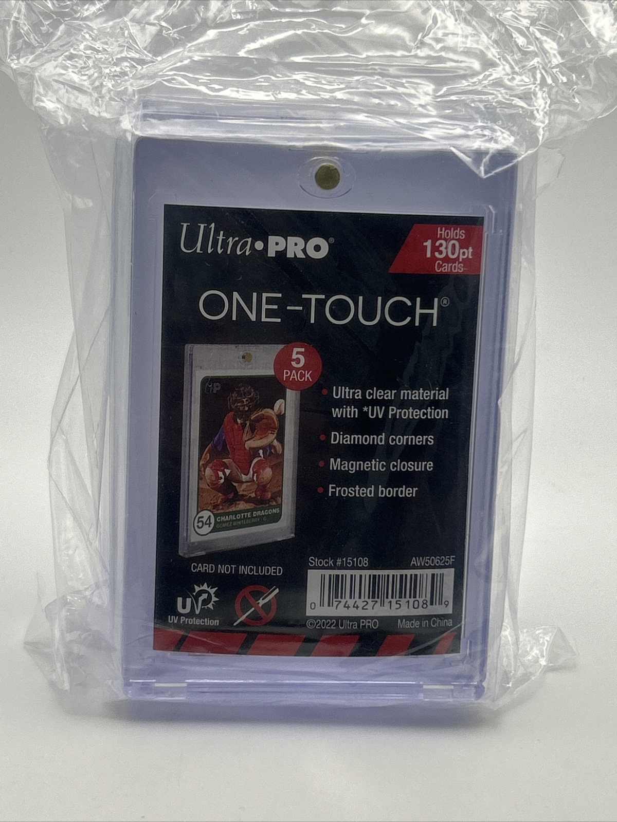 Ultra Pro One-Touch Thick Card 130pt Point Magnetic Card Holder – 5 PACK