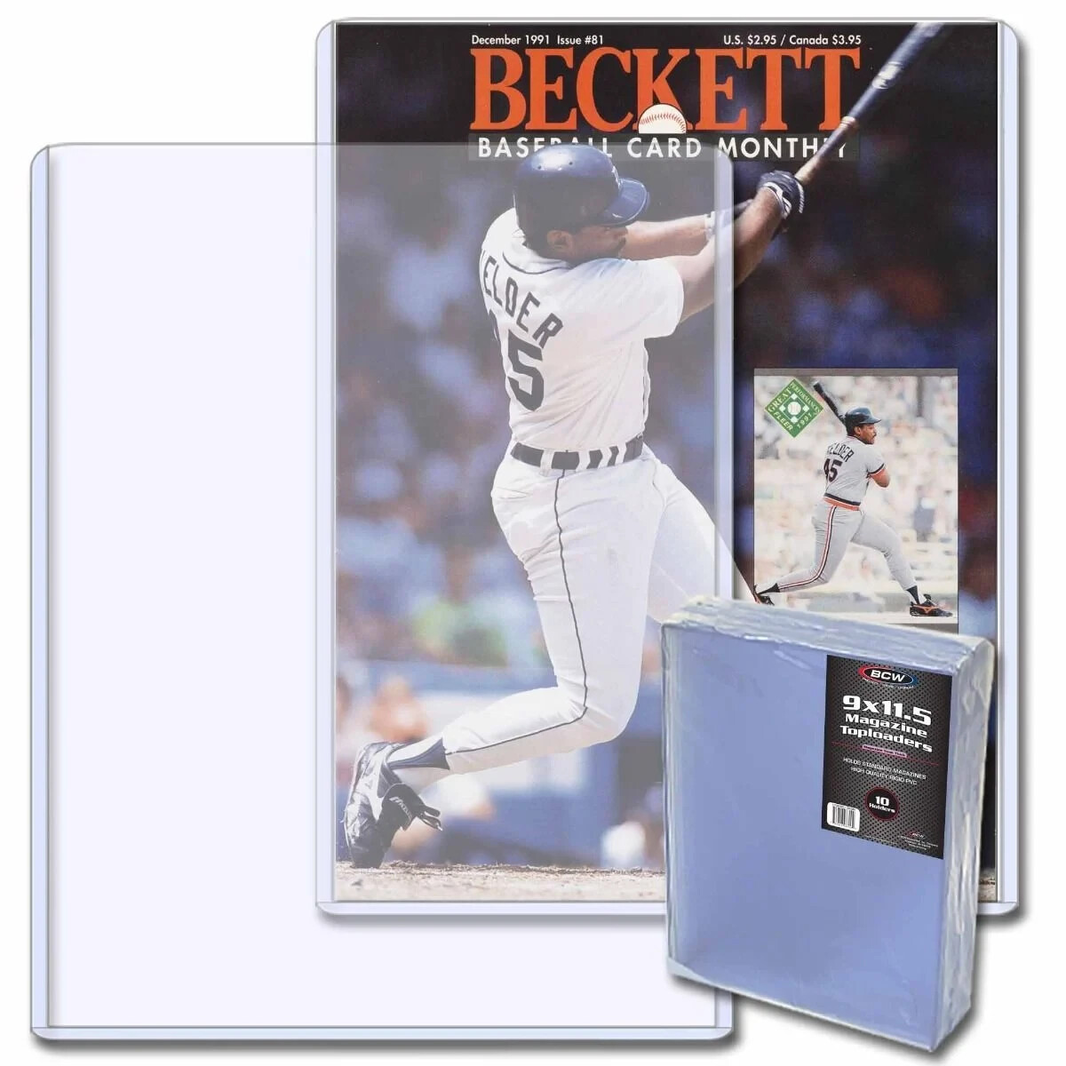 2 BCW Magazine Top Load Holders 5MM Rigid PVC Plastic Magazine Protector 9×11.5