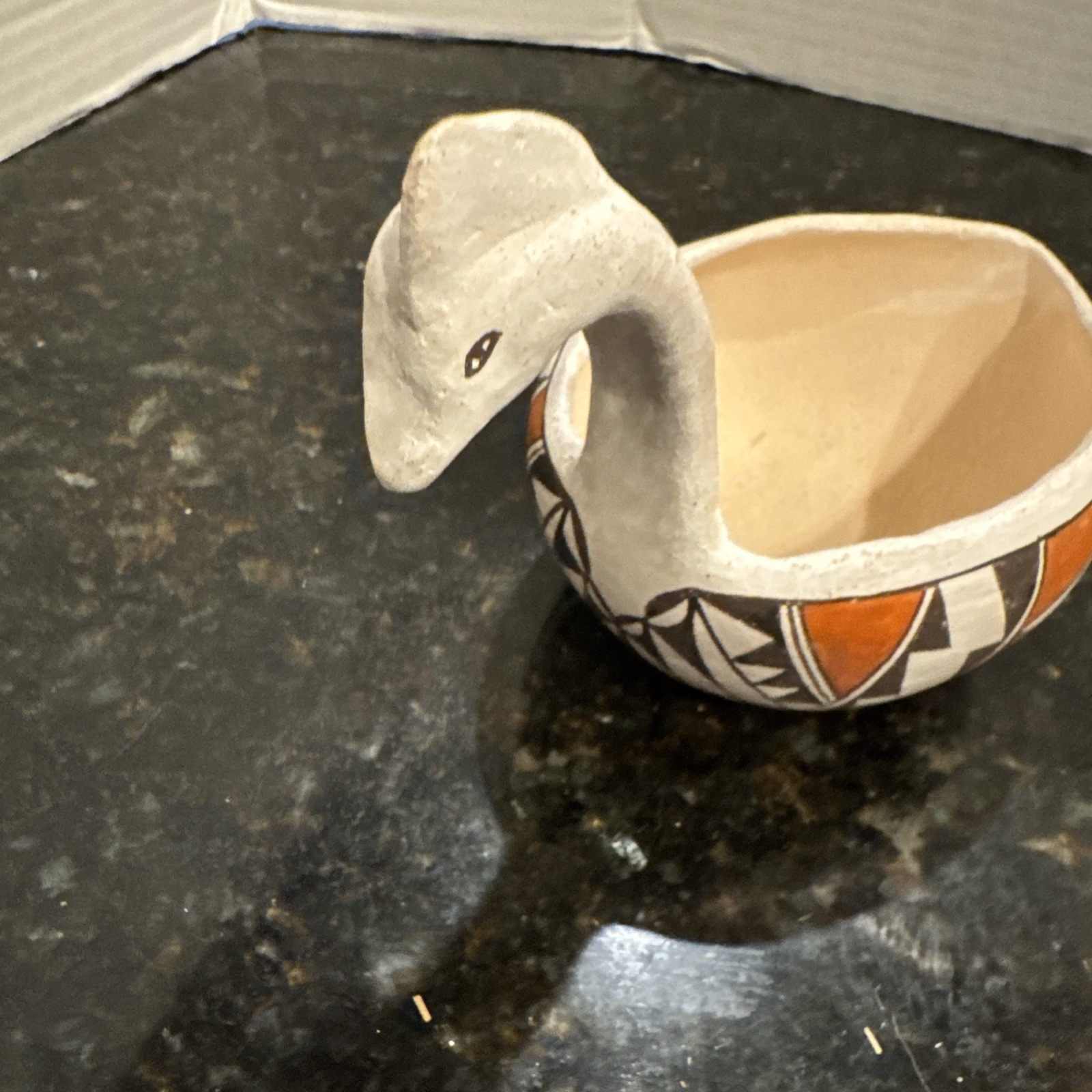 VINTAGE ACOMA NEW MEX. POLYCHROME MYTHICAL BIRD