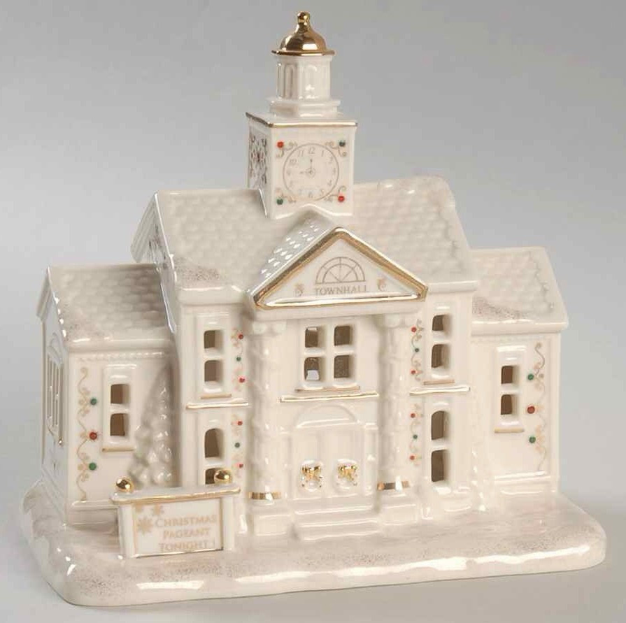 Lenox Mistletoe Park “Town Hall with Clock Tower”