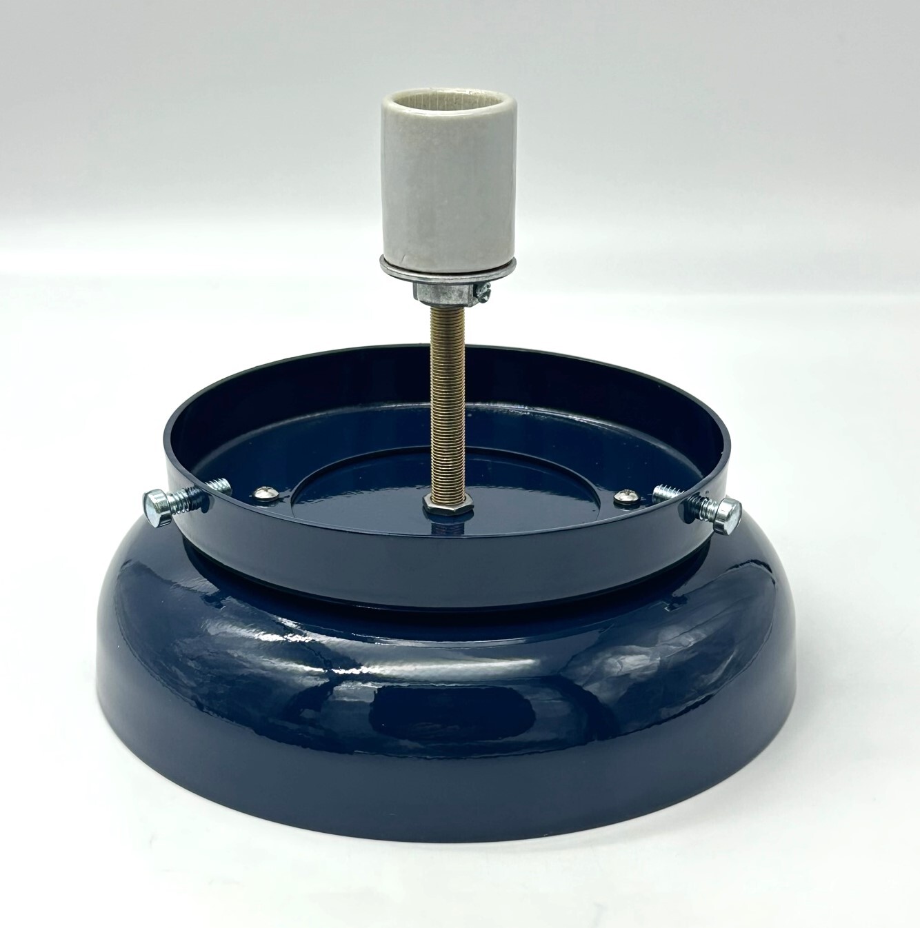 GAS PUMP GLOBE LAMP BASE – 6″ BASE W MATCHING COLOR HOLDER – FREE SHIPPING!