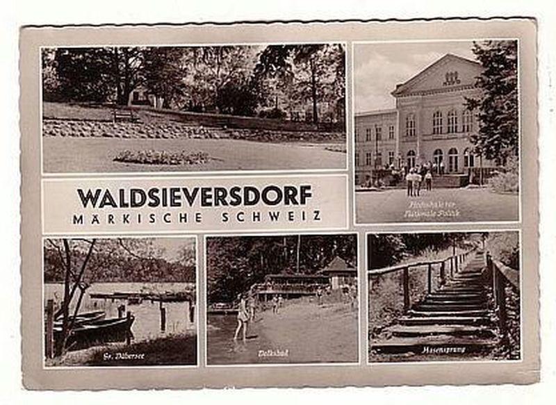 11704 multi-picture postcard Waldsieversdorf Markish Switzerland 1960