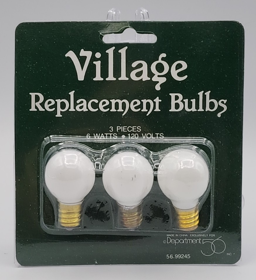 Dept 56 Village Replacement Bulbs 6 Watts/120 Volts 56.99245 UNOPENED READ