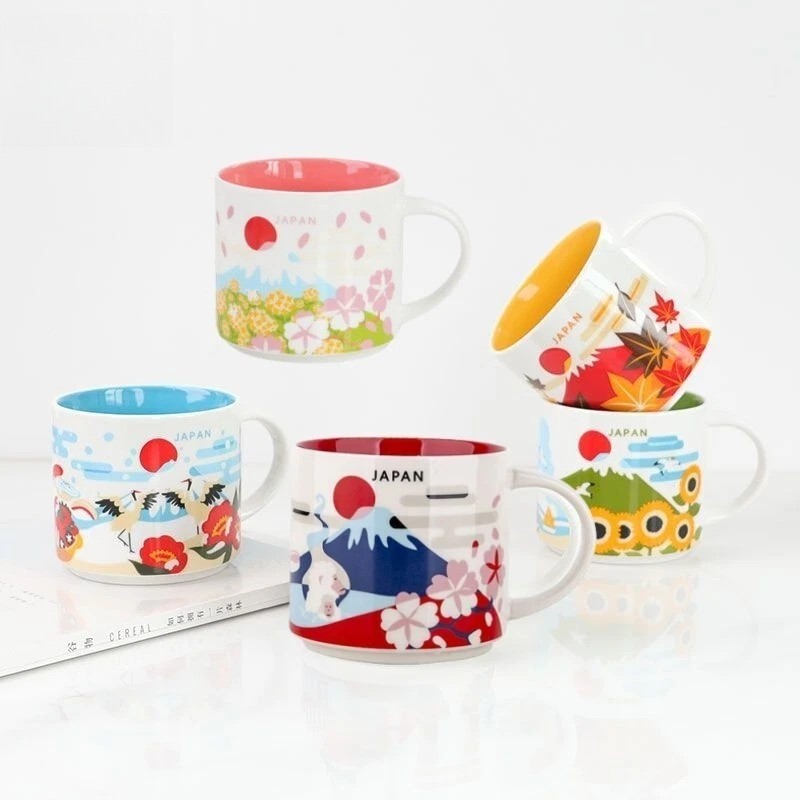 Starbucks Japan Four Seasons City Cup “You Are Here Series” Mug 414ml/14oz Gifts