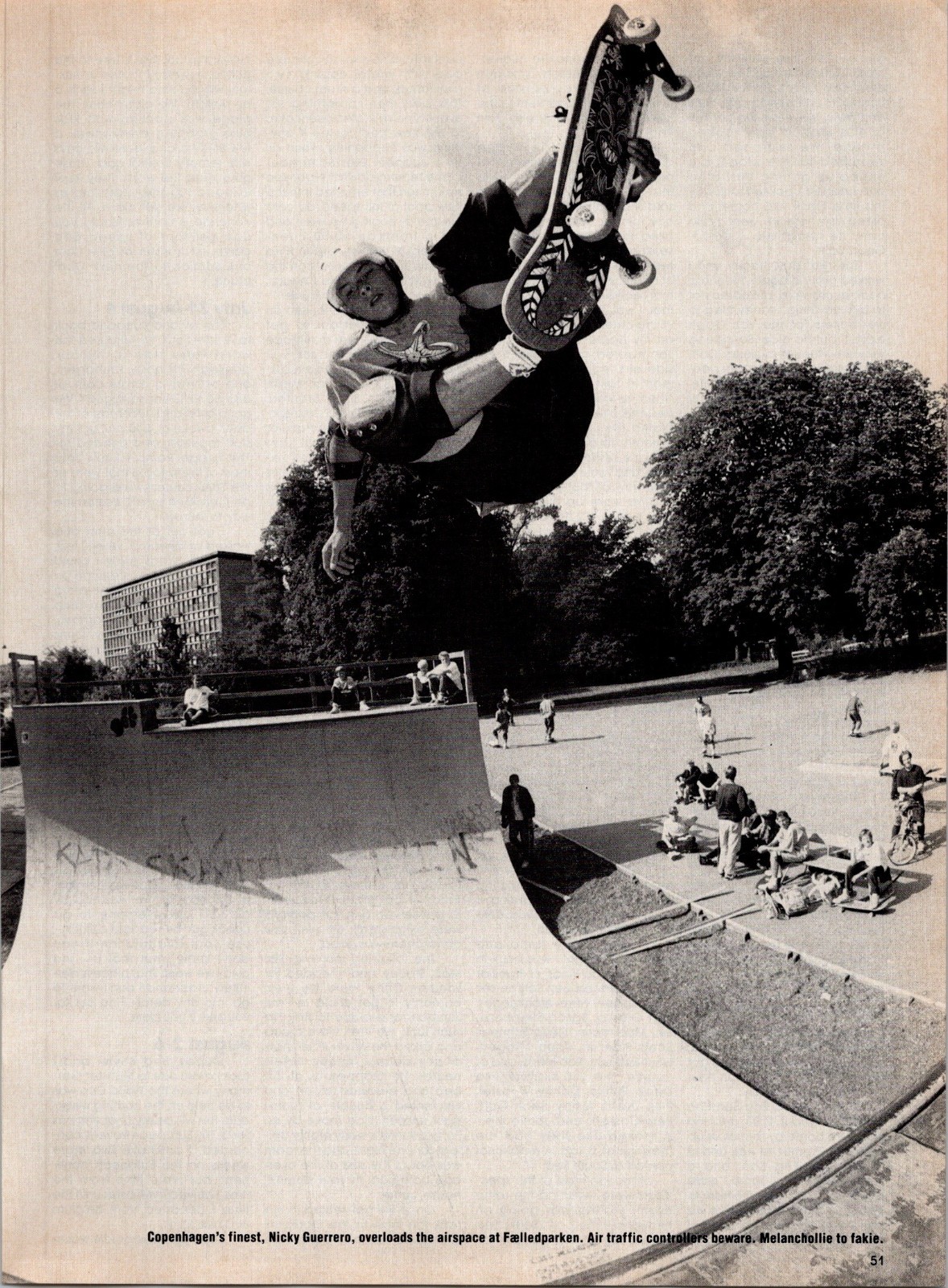 1989 • Nicky Guerrero • 1 page of magazine • 1980s skateboard DA-01