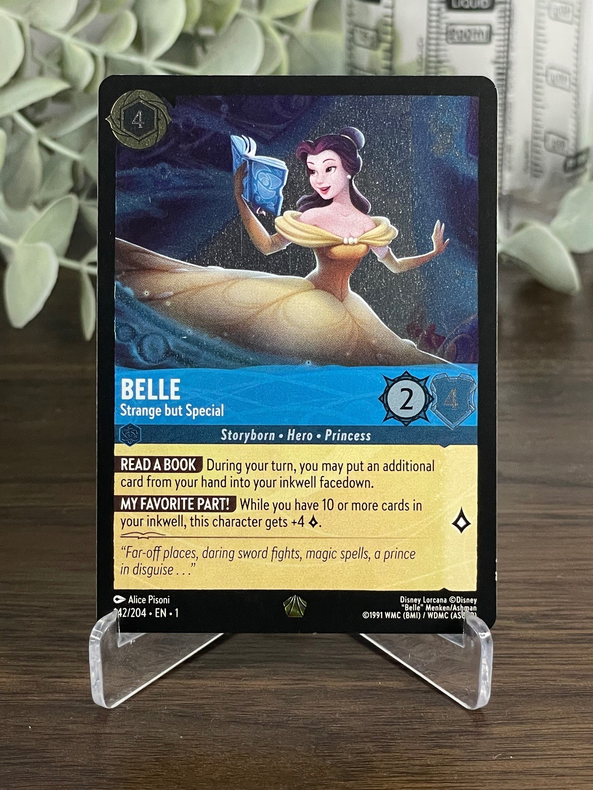 Belle – Strange but Special 142/204 The First Chapter Lorcana Cold Foil NM