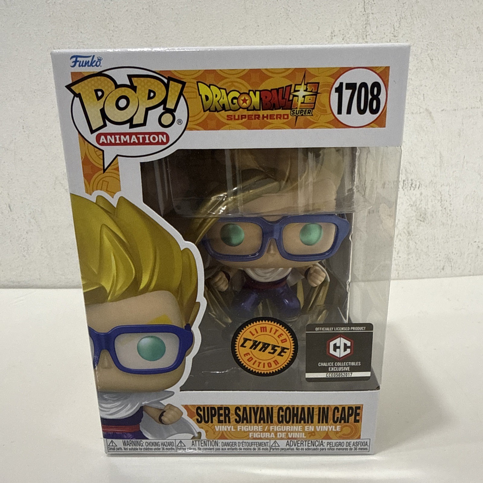 Funko Pop! Vinyl: Dragon Ball – Super Saiyan Gohan in Cape Chalice (Chase) –
