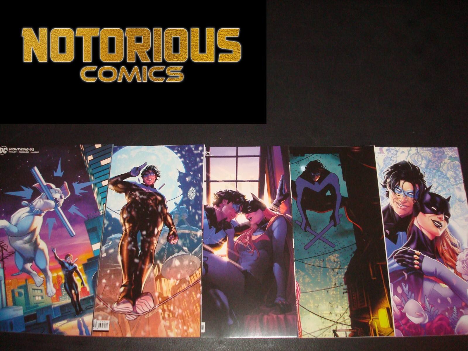 Nightwing 92 93 94 95 96 Complete Variant Set Comic Lot Run DC Taylor Collection