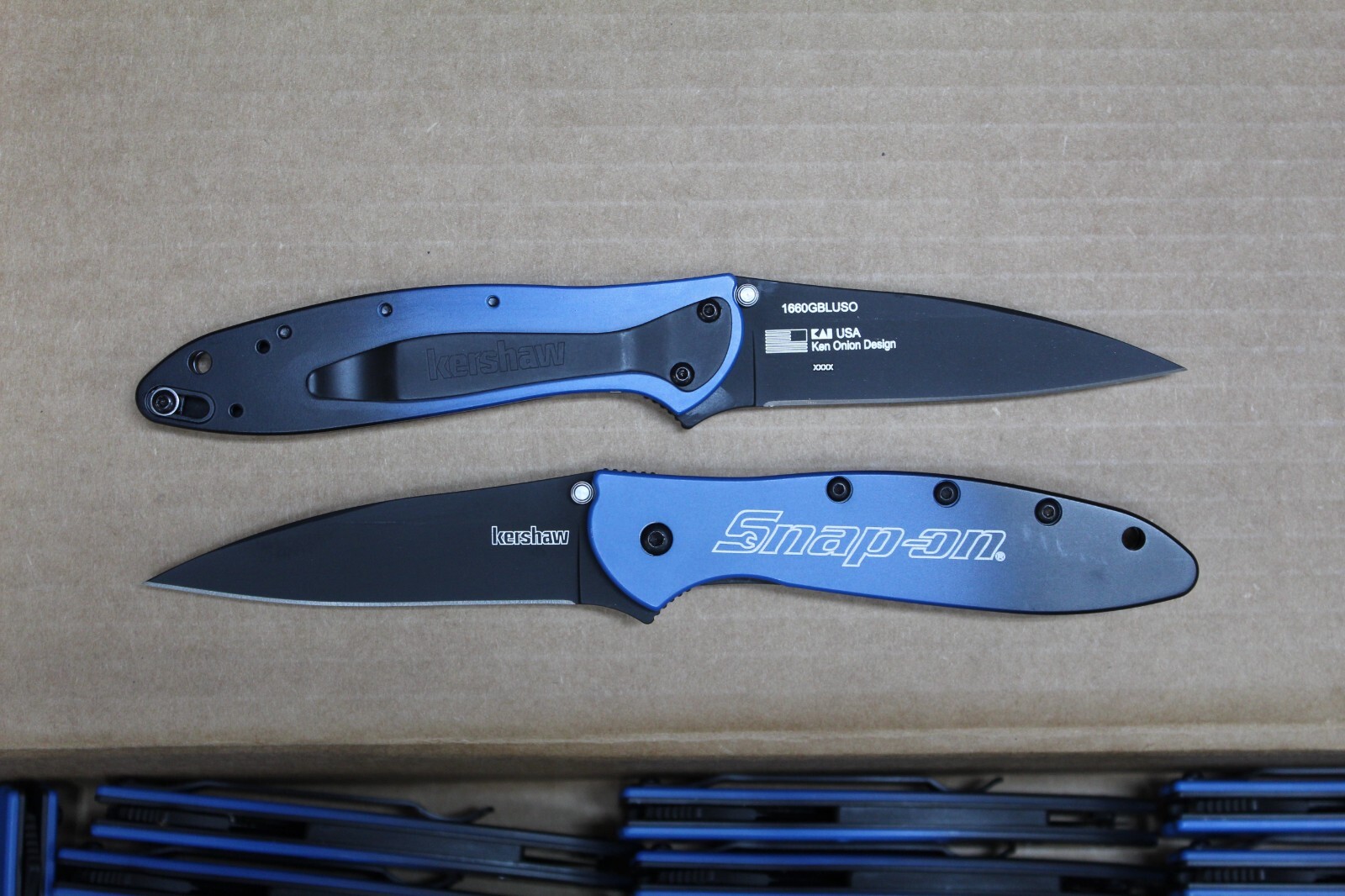 Kershaw Snap-On Leek, 1660GBLUSO, Gradient Blue-Black, Brand New Blem, RARE!