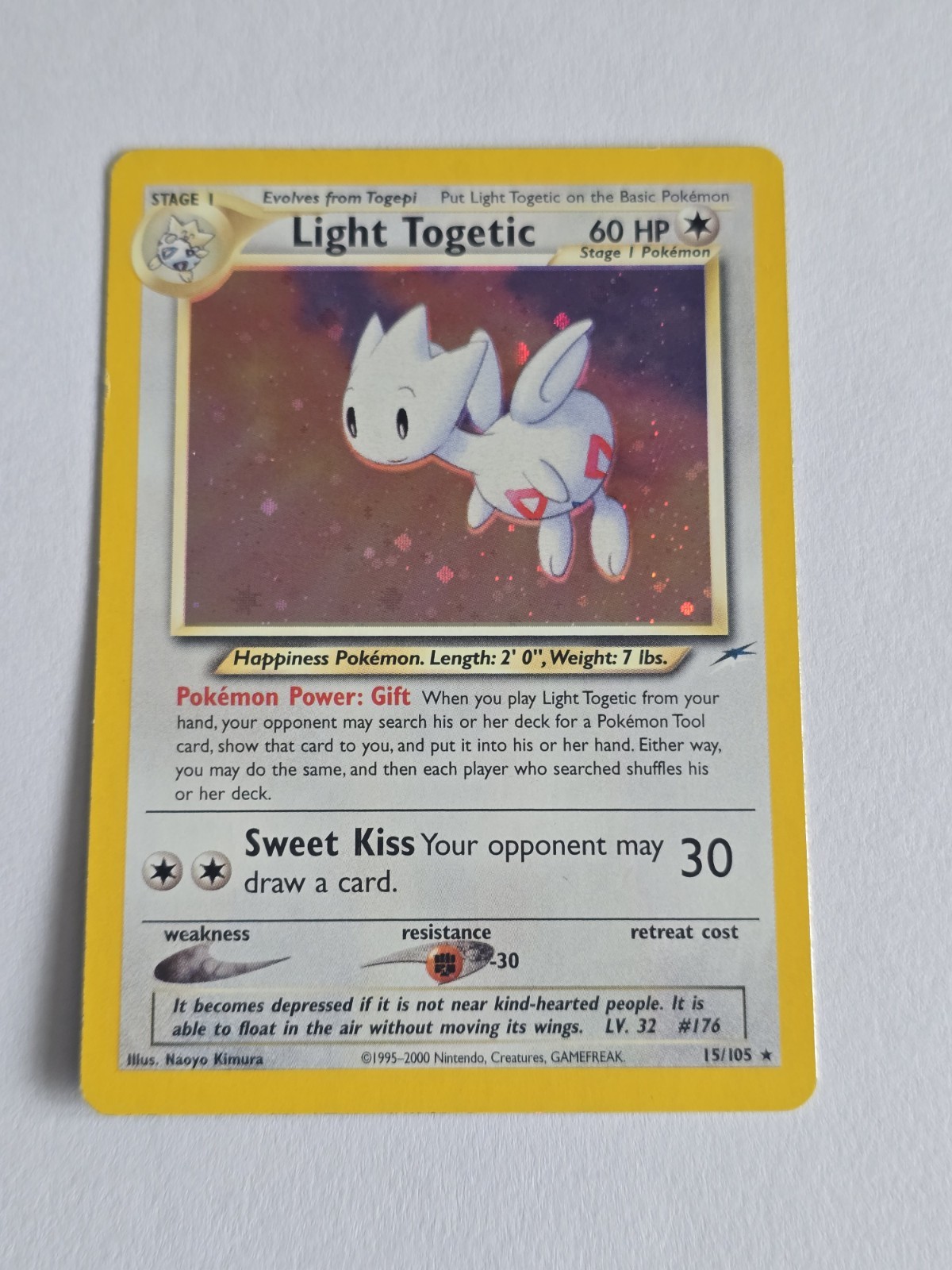 Light Togetic 15/105 – Neo Destiny Set – Rare Holo Pokémon TCG WOTC 2002 NM/LP