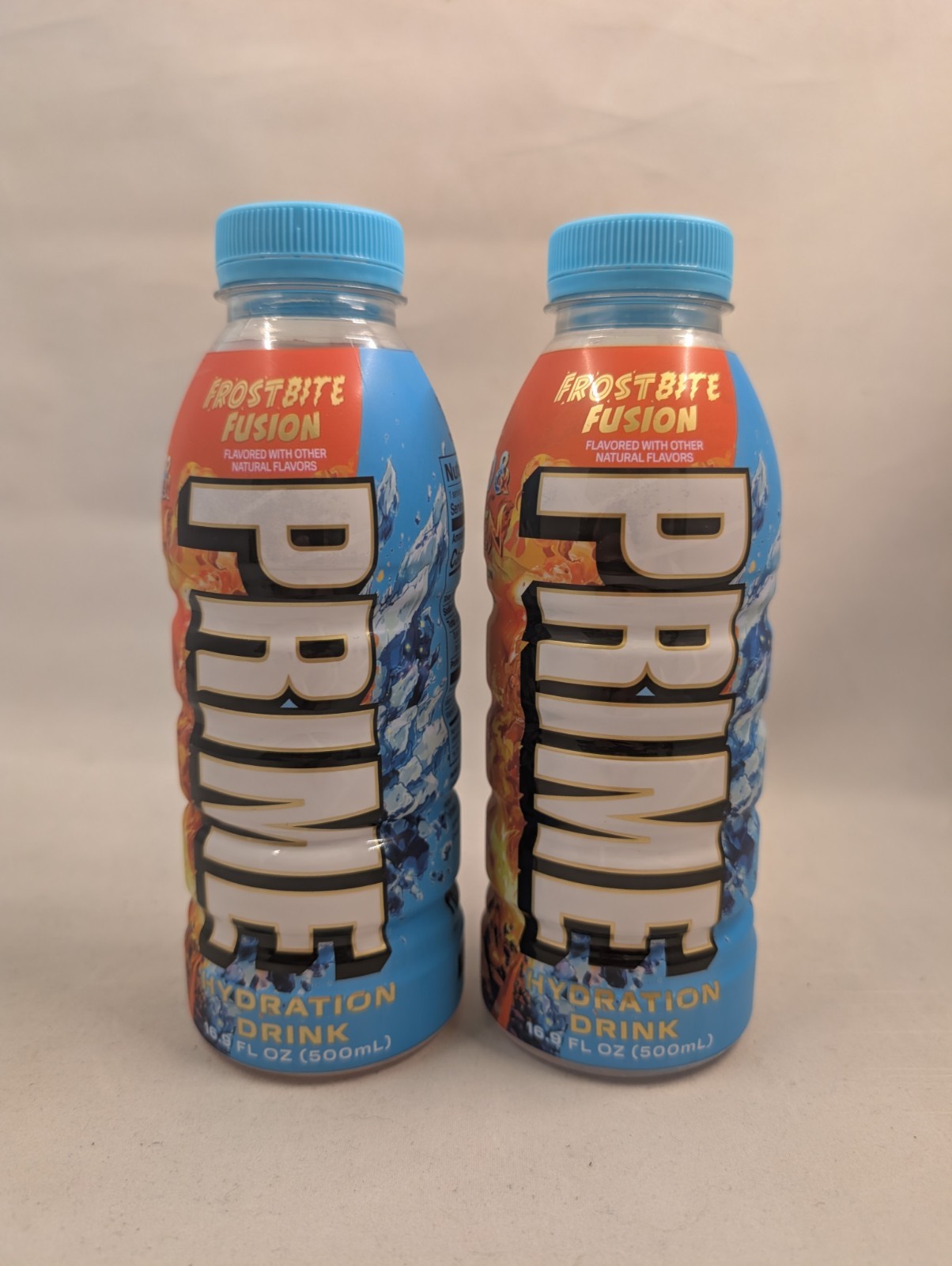 2× Limited Edition PRIME FROSTBITE FUSION Citrus Tide Hydration Energy 16.9floz