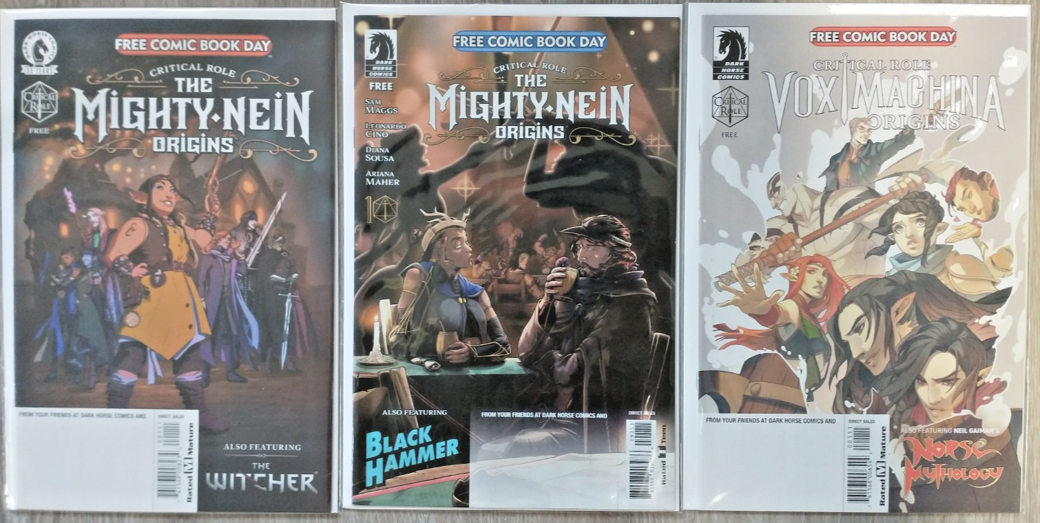 Mighty Nein Origins & Vox Machina Origins #1 FCBD Dark Horse Critical Role