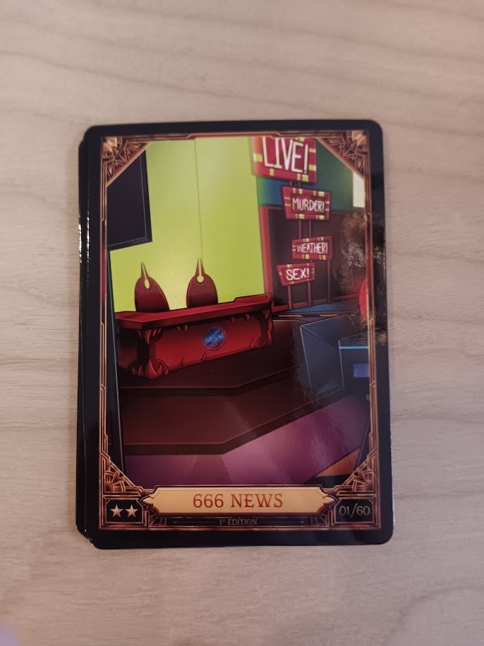 Hazbin Hotel Trading Card Season 2 666 News 01/60 1st Edition Foil/NF (SELECT)