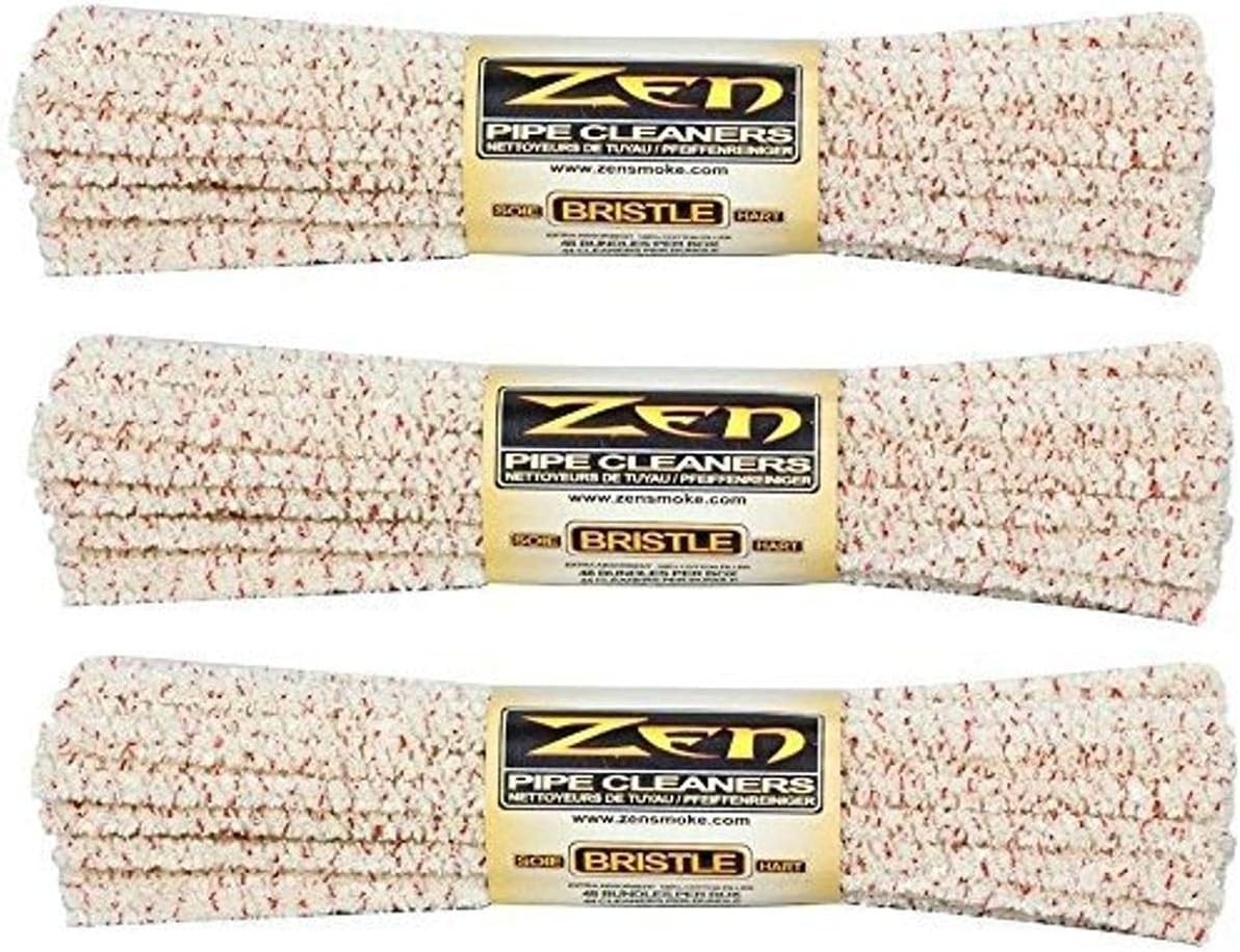 Bundle Pipe Cleaners Hard Bristle 132 Count Pack of 3Yellow