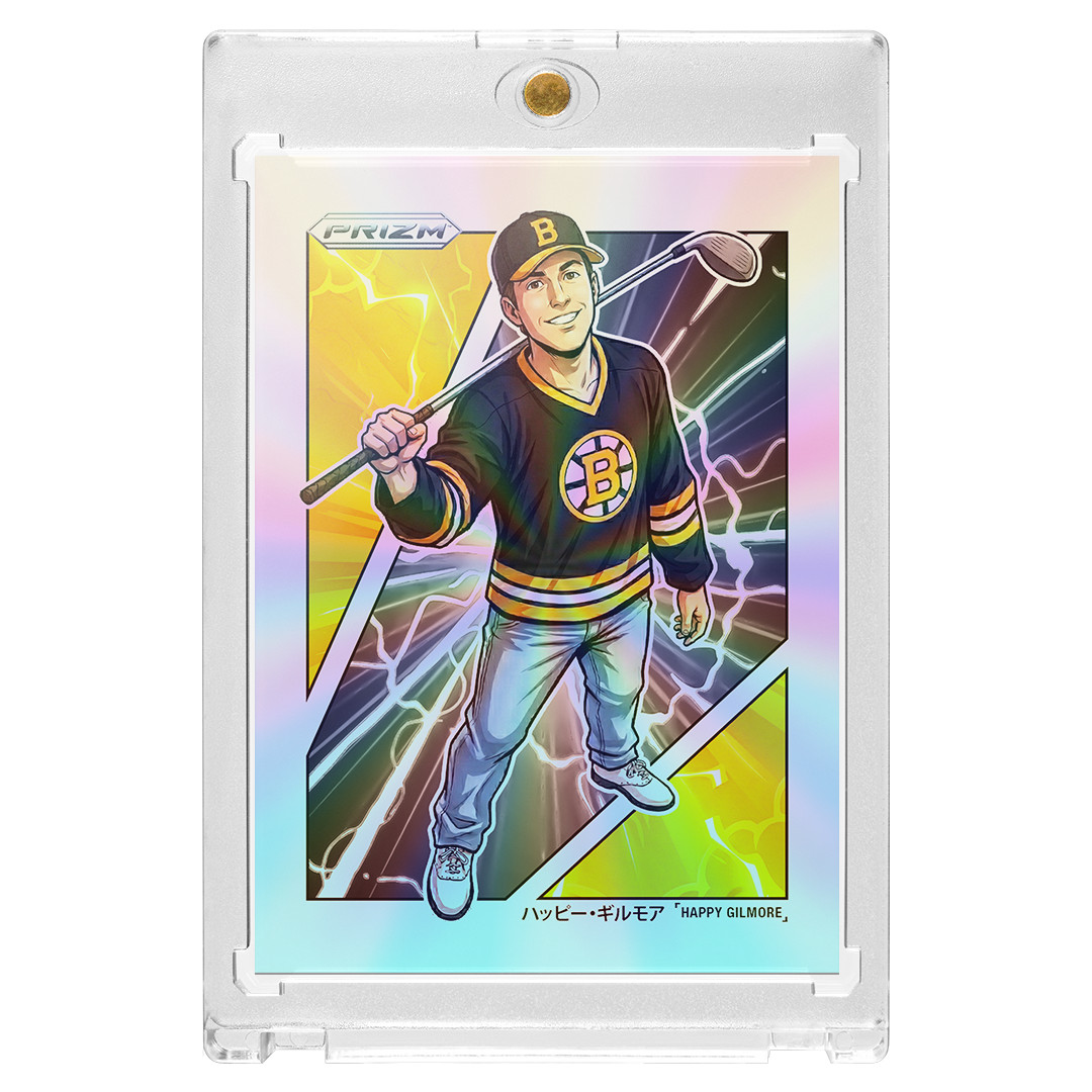 Custom Happy Gilmore Novelty Silver Holographic Manga Trading Card